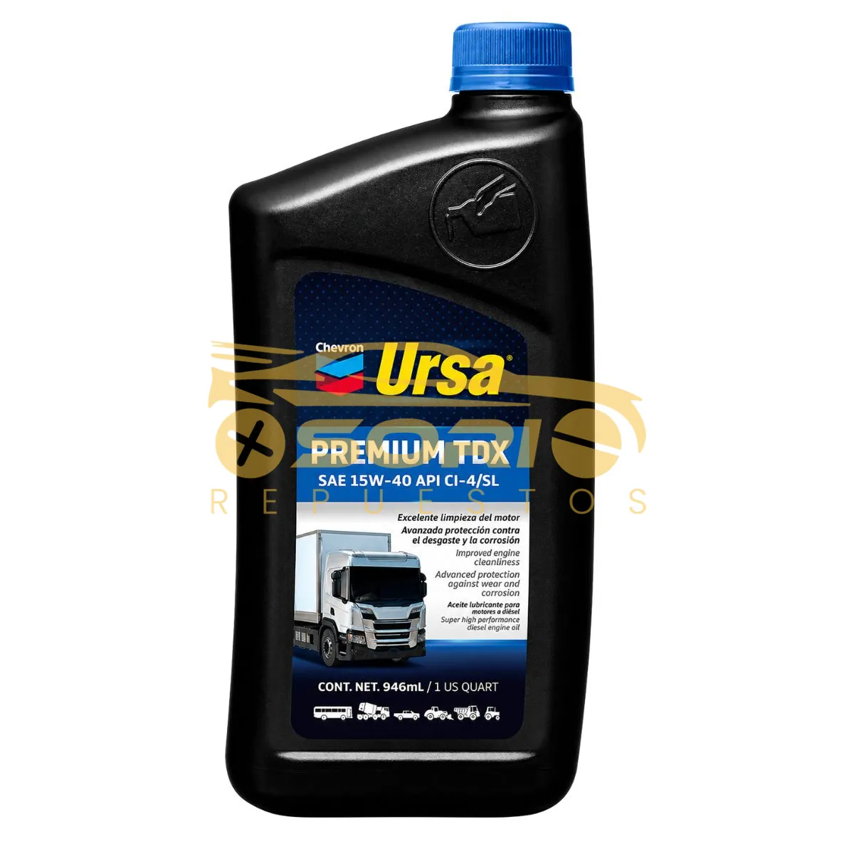 aceite 15w 40 diesel ursa chevron 15w40