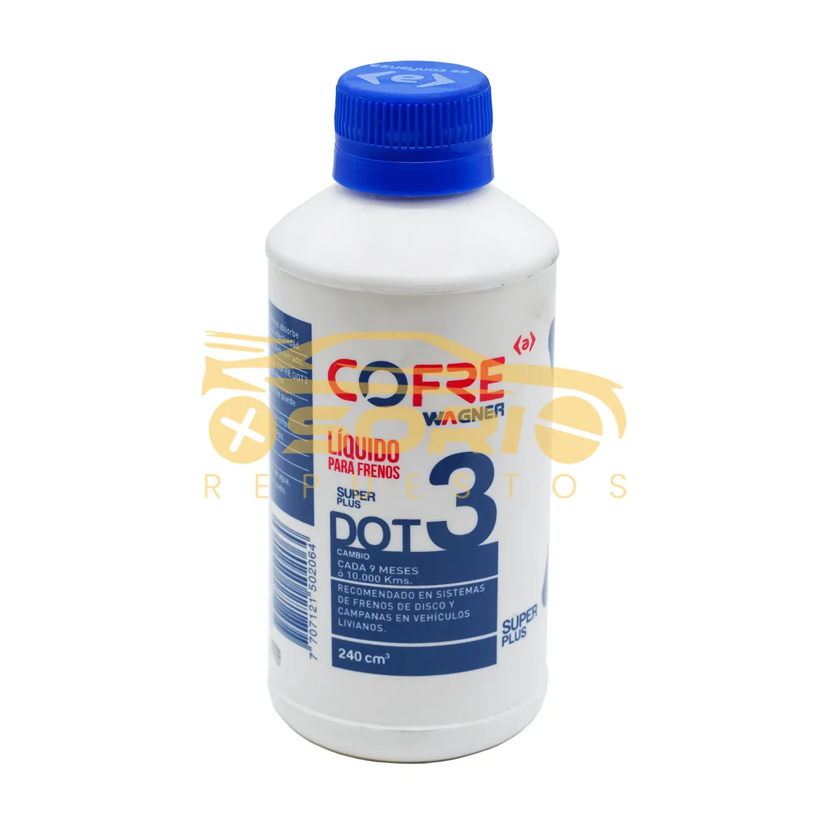 pinta liquido de frenos dot 3 240cc cofre wagner lf 030 dot 3