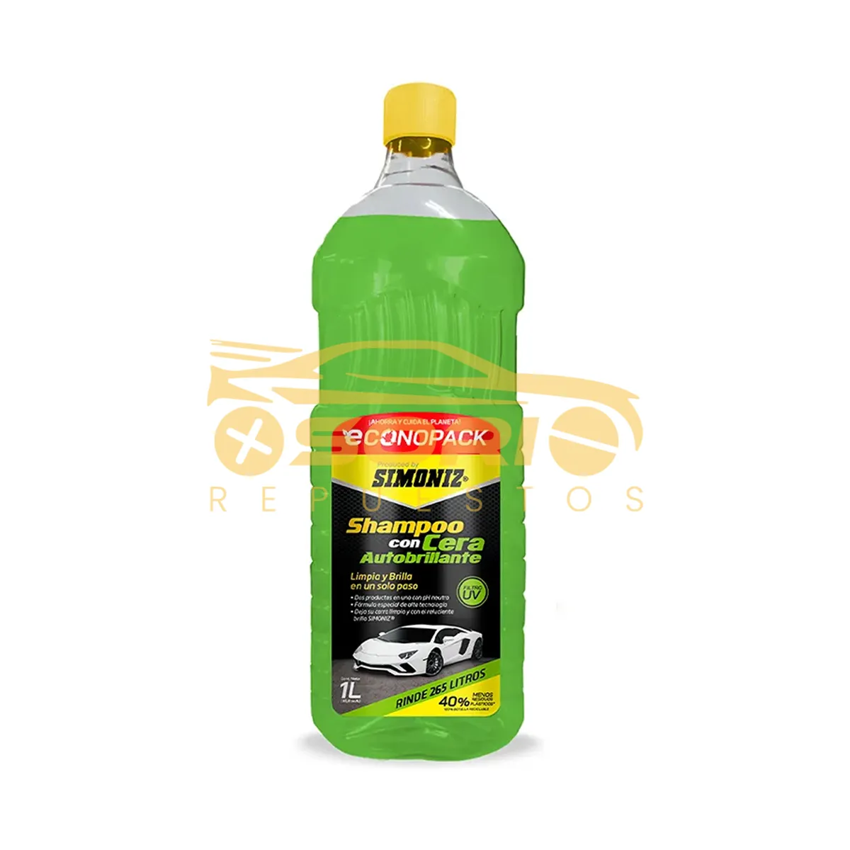 shampoo con cera autobrillante 1000ml simoniz 1000ml 208609
