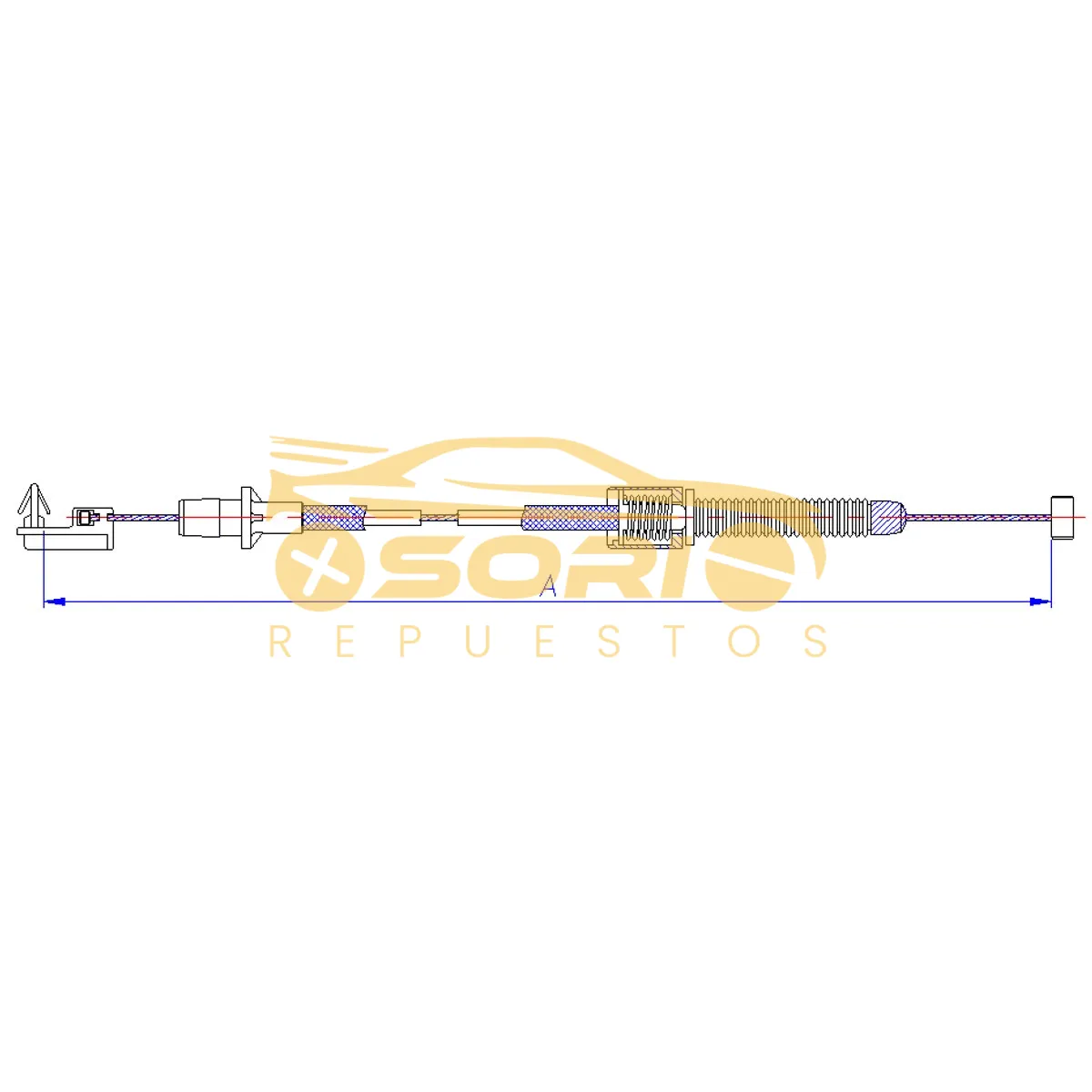 guaya acelerador navcar renault twingo todos rena 1002