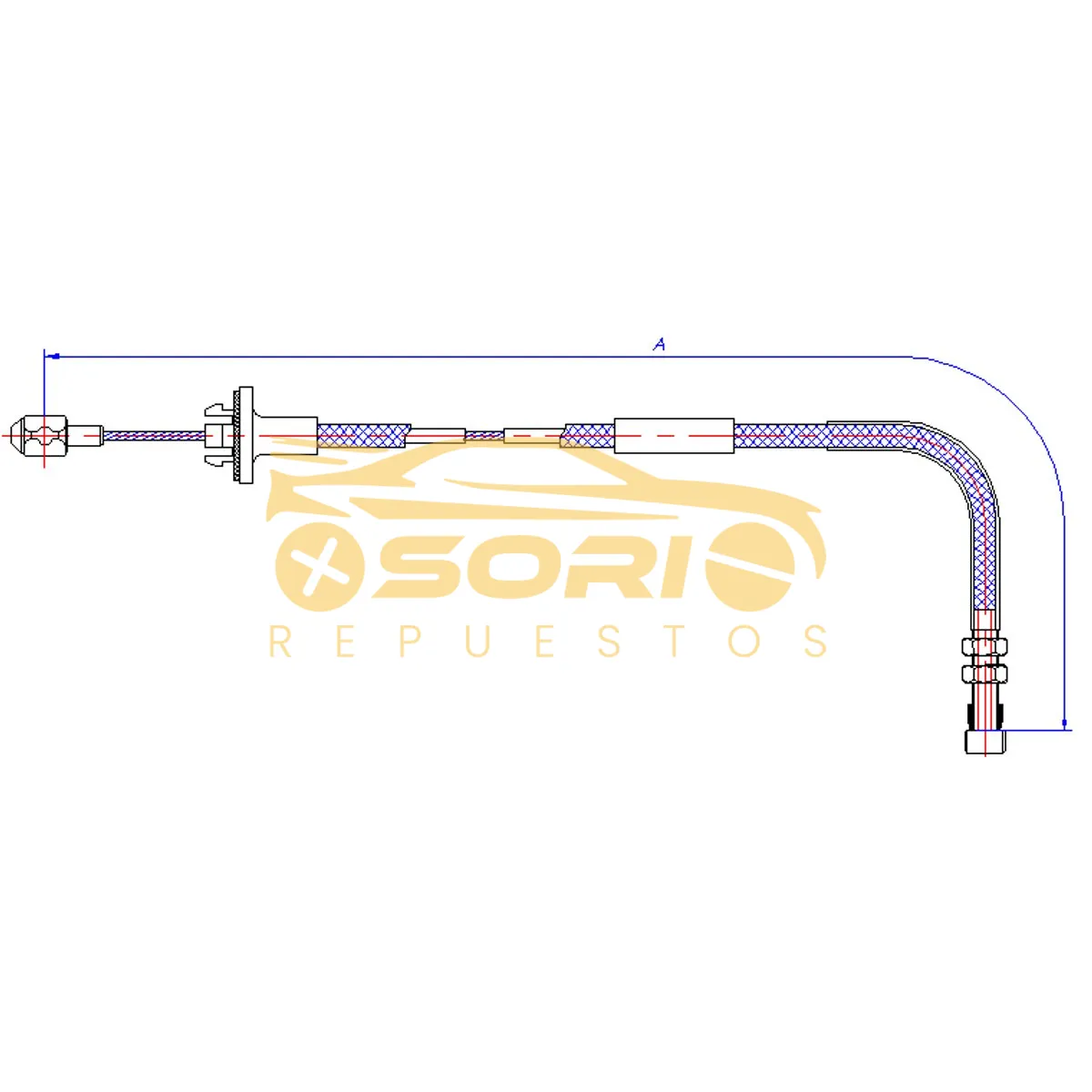guaya acelerador navcar chevrolet sprint 2da seri sprint todos gmcac 2180