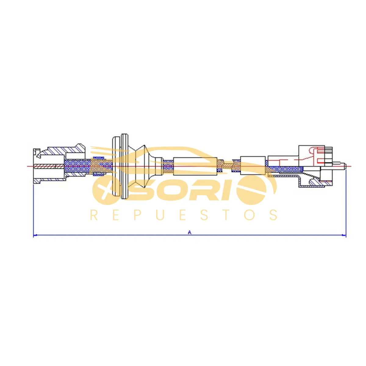 guaya velocimetro navcar mazda b2 0 77 87 b2 2 88 98 mazvz 778