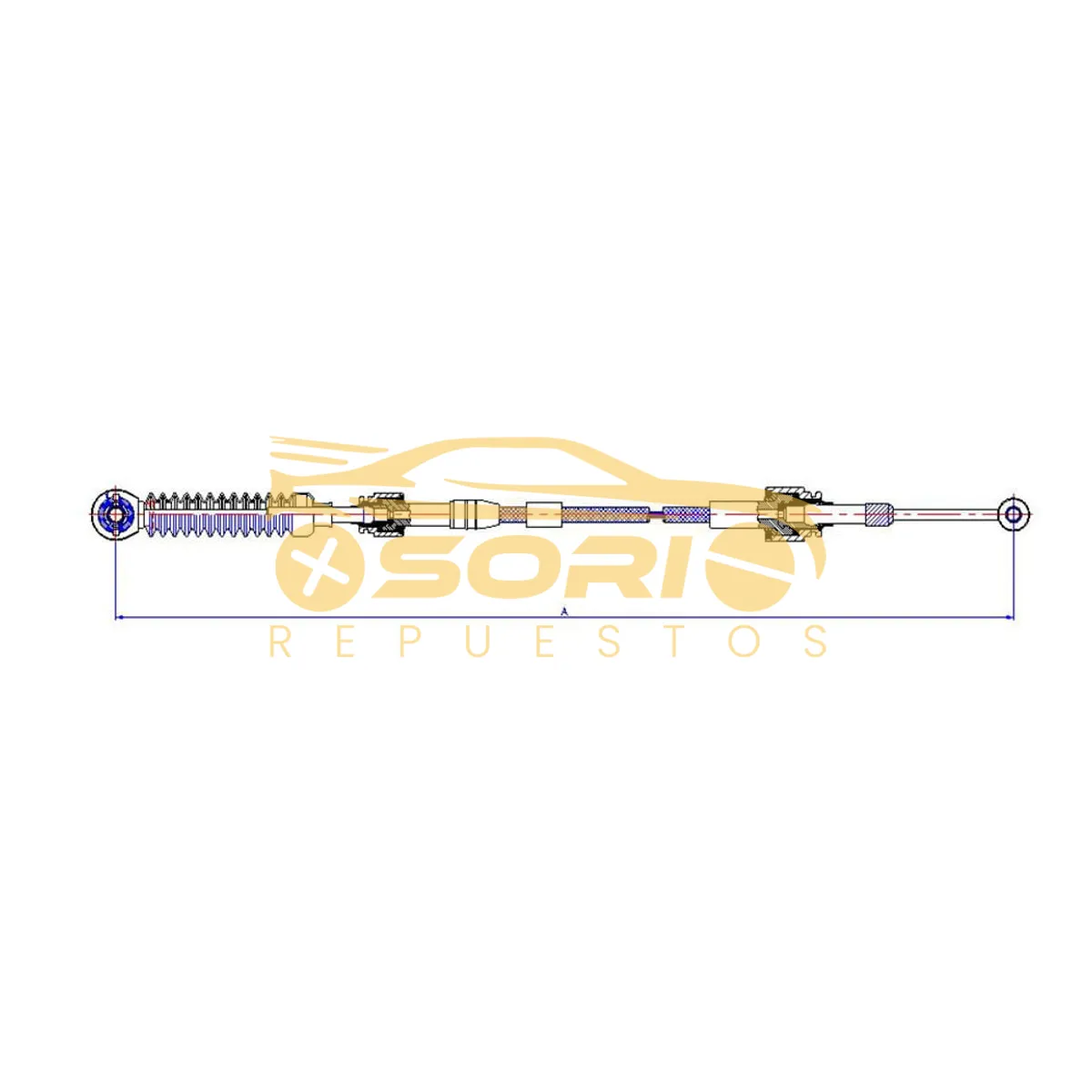 guaya control cambios navcar daewoo matiz todos daes 1667
