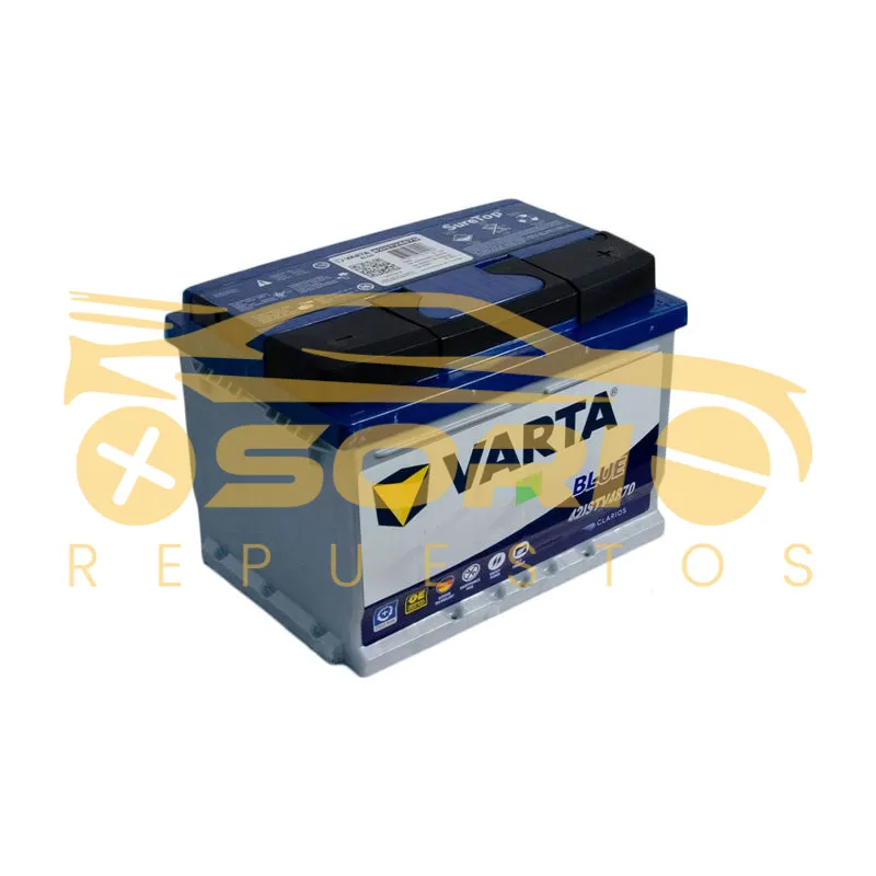 bateria 42 870 amperios 15 meses de garantia varta largo 242mm ancho 175mm alto 175mm 42istv4870