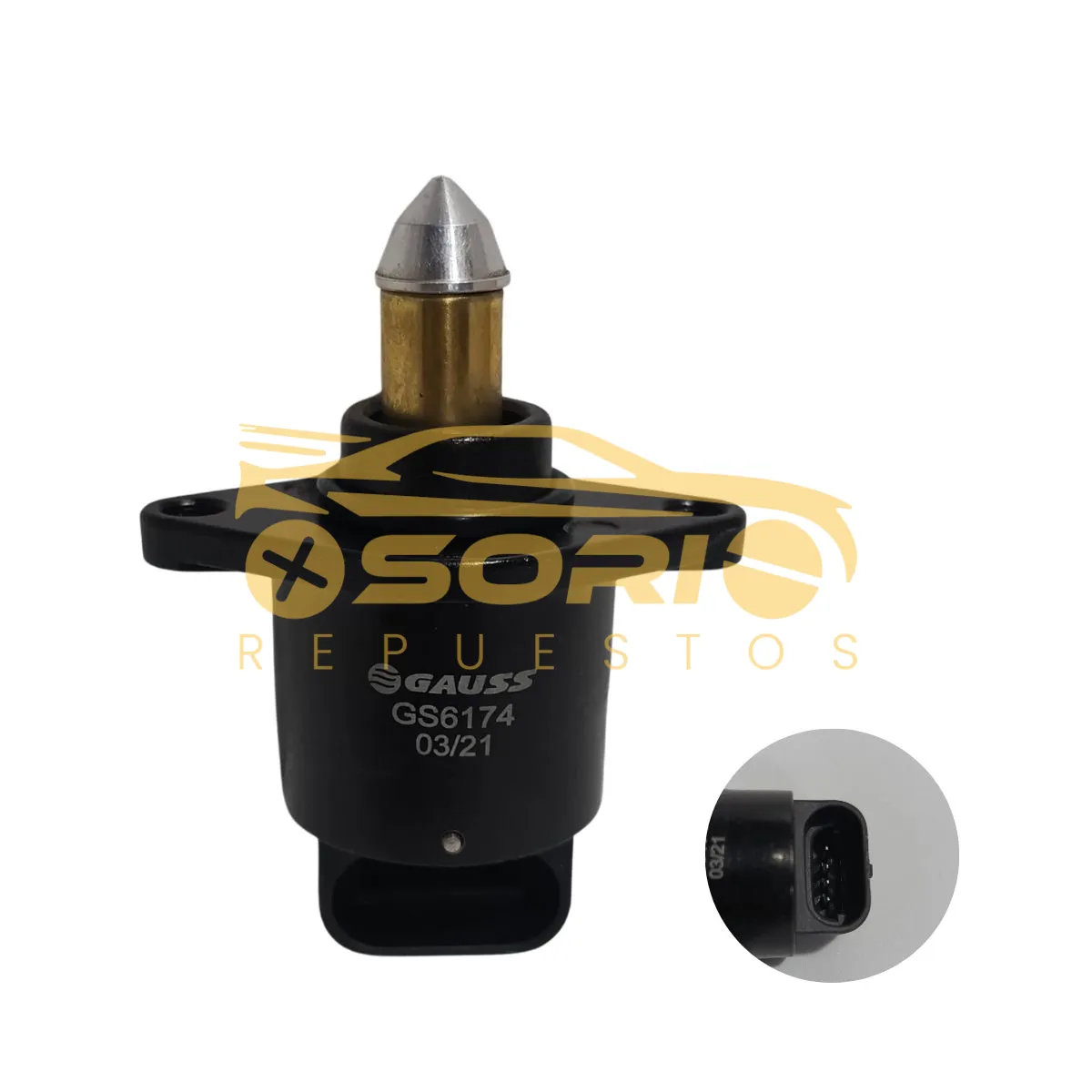 valvula control iac puntuda cogefa renault kango logan 8 15 1 4 megane 7701206370