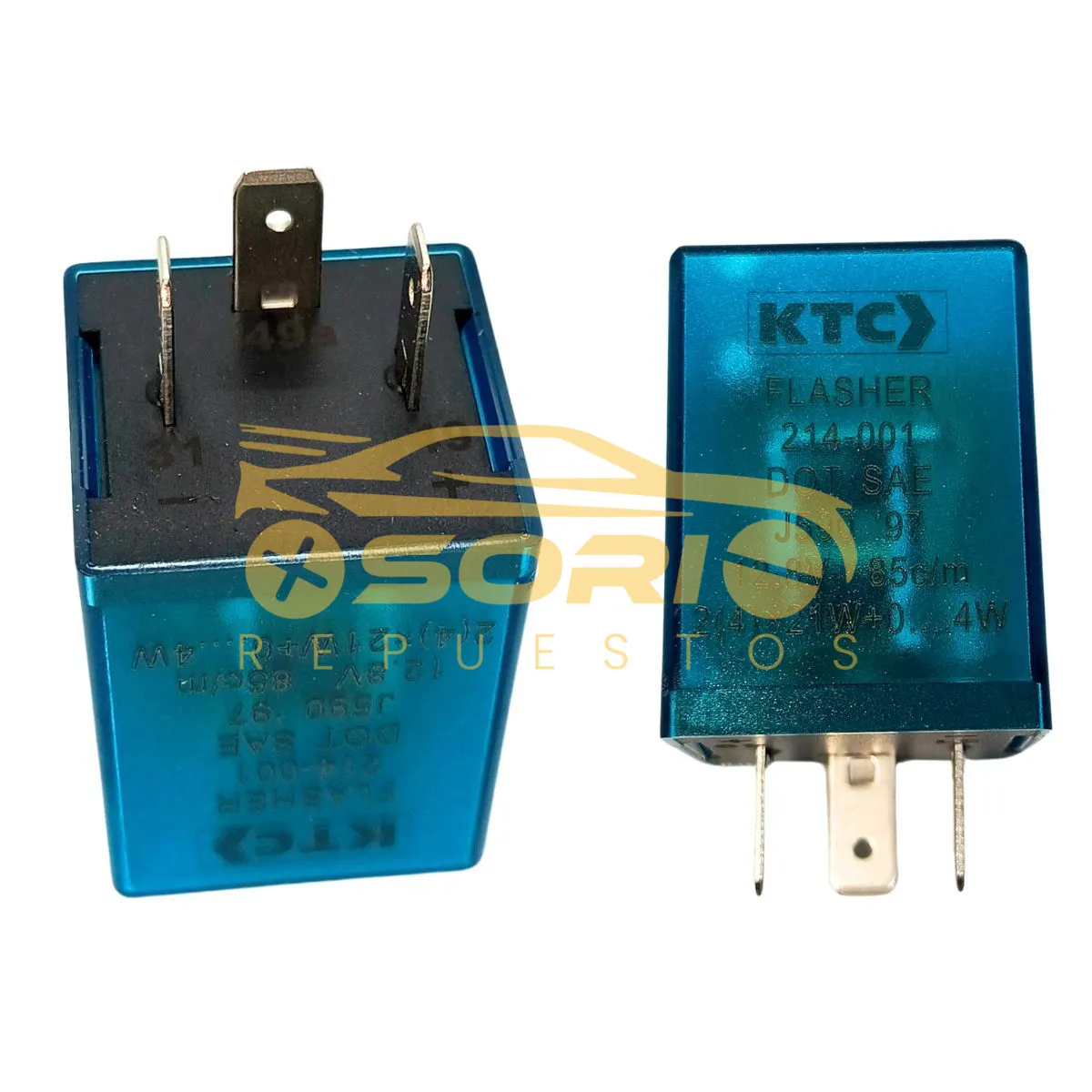 flasher 3p 12v con numeros ktc chevrolet aveo corsa luv 214 001 90240050