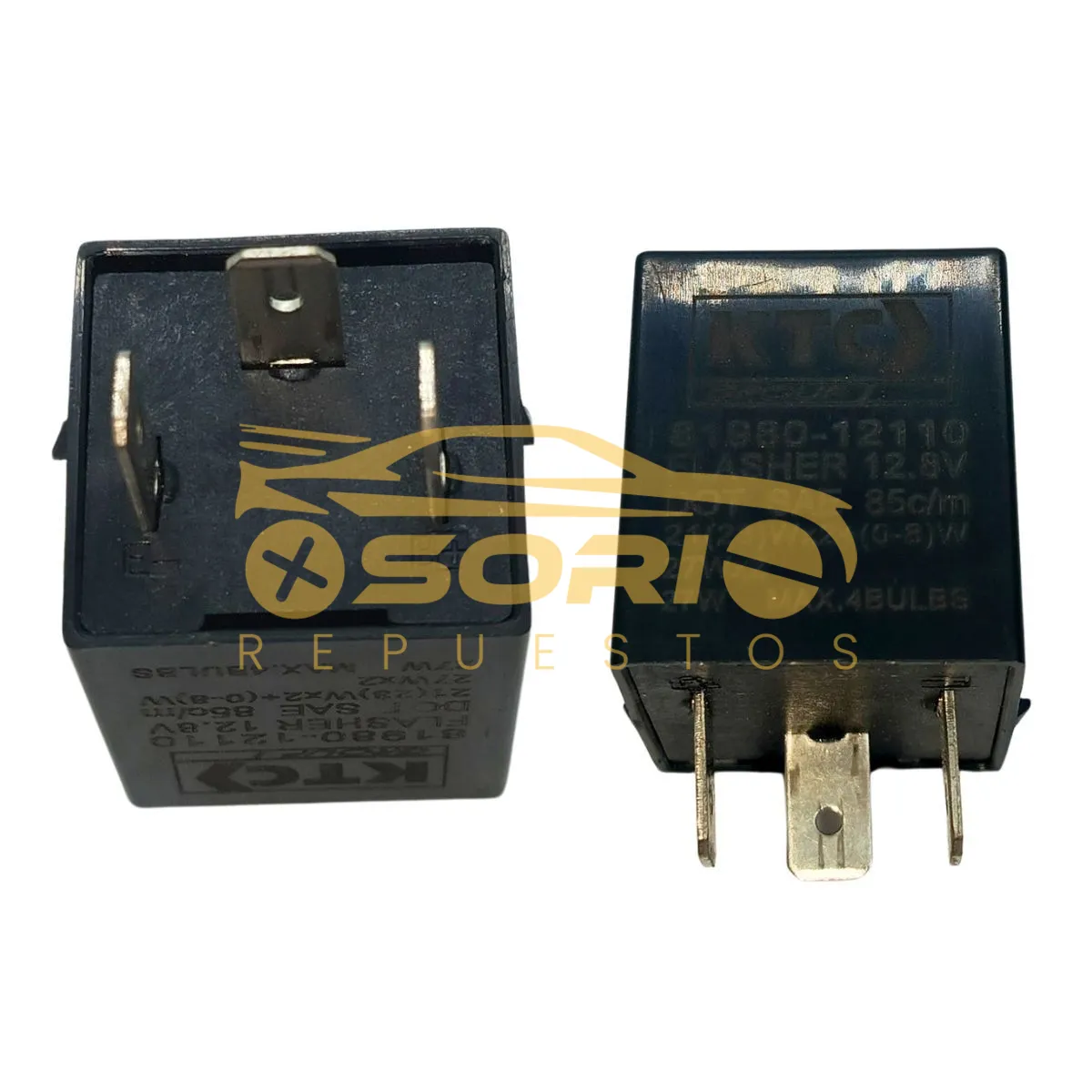 flasher electronico 3 patas 12v ktc chevrolet spark gt mitsubishi precis 214 032