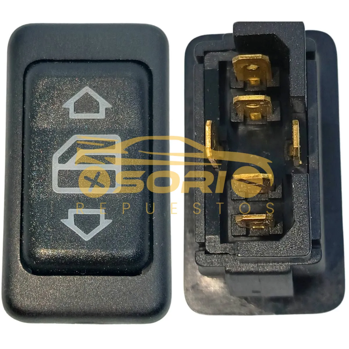 switch eleva vidrios 6 pines ktc renault clio kango twingo 251 044