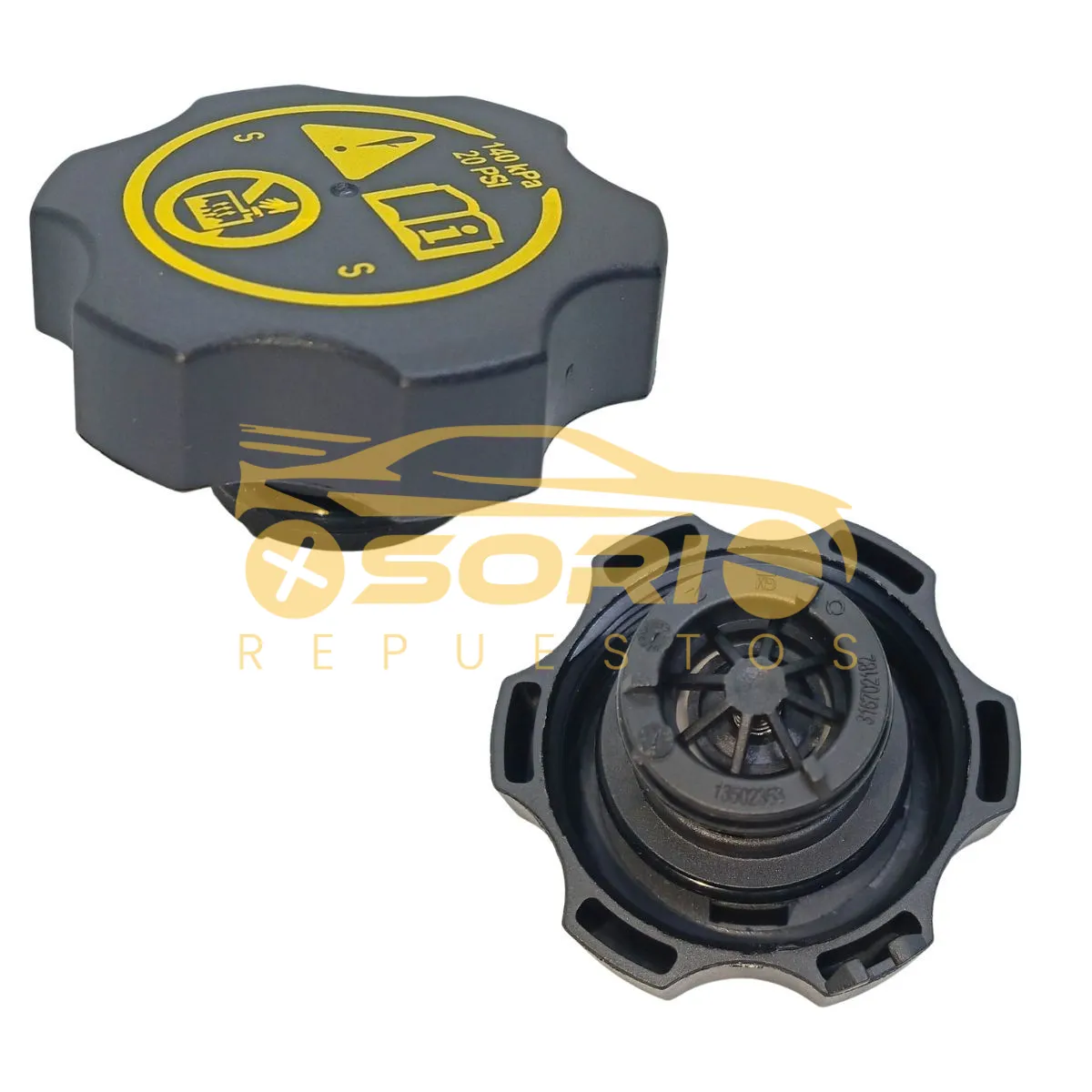 tapa deposito radiador calorstat otros chevrolet onix todos onix turbo 2021 sonic todos 13502353