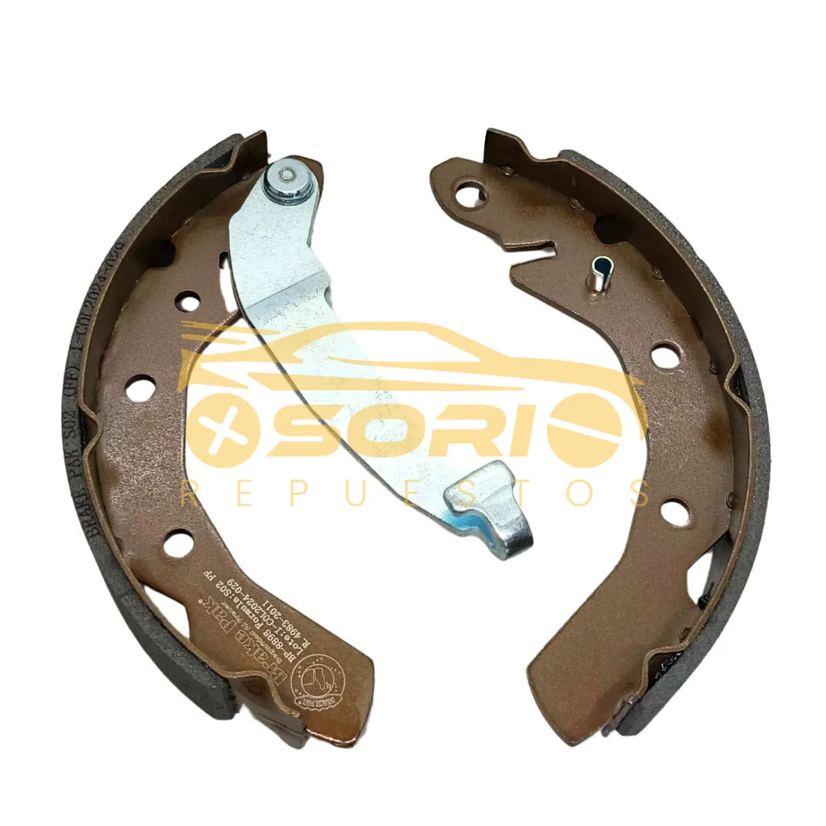 bandas traseras brake pak chery qq chevrolet spark 5 spark cronos 06 bp 8898