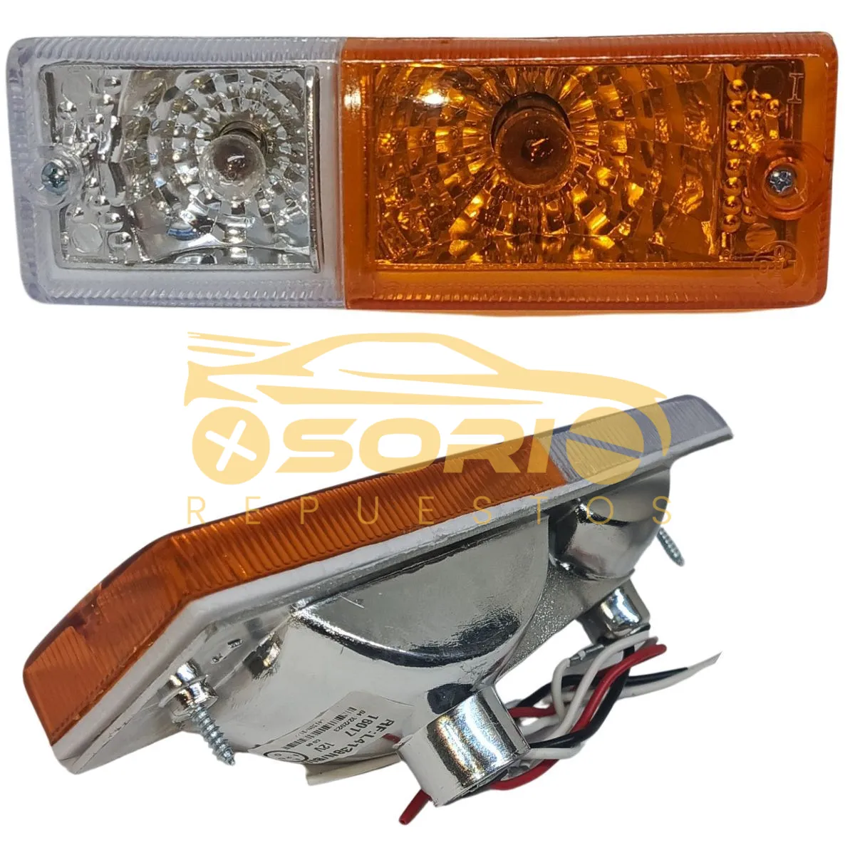 lampara direccional bomper izq der multipartes chevrolet luv 2300 213 1617