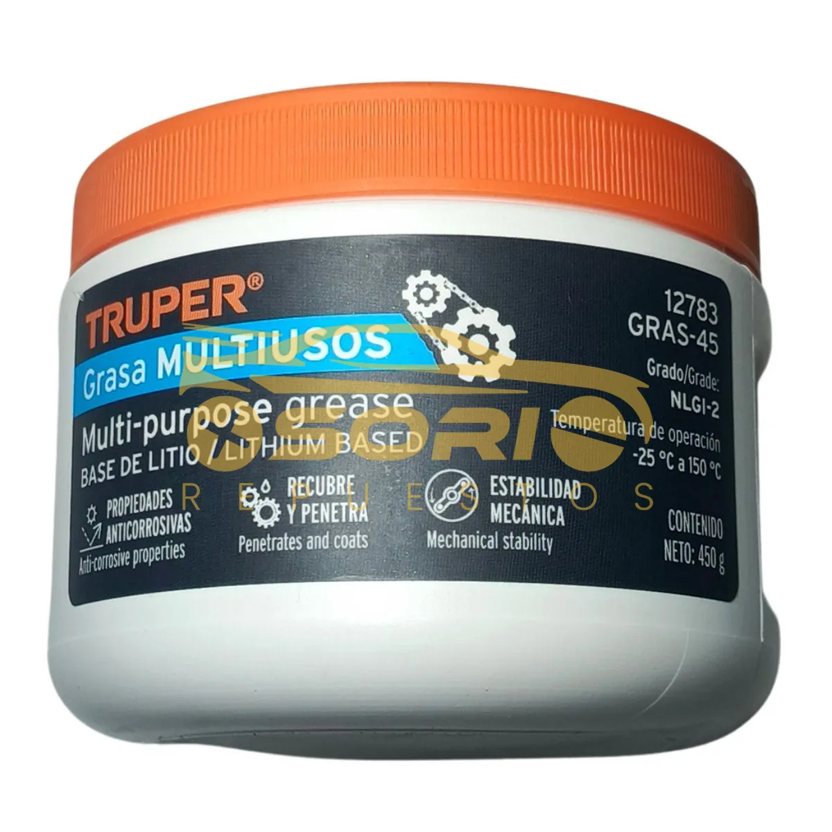 grasa multiusos litio truper 12783