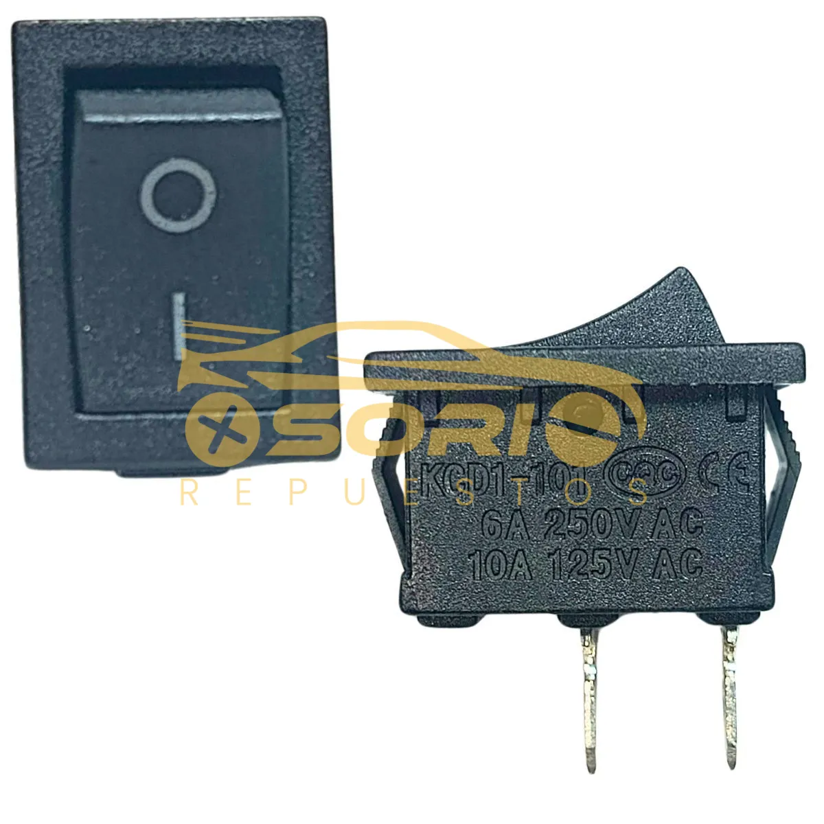 switch cuadrado pequeno 2p sin marca r 1366