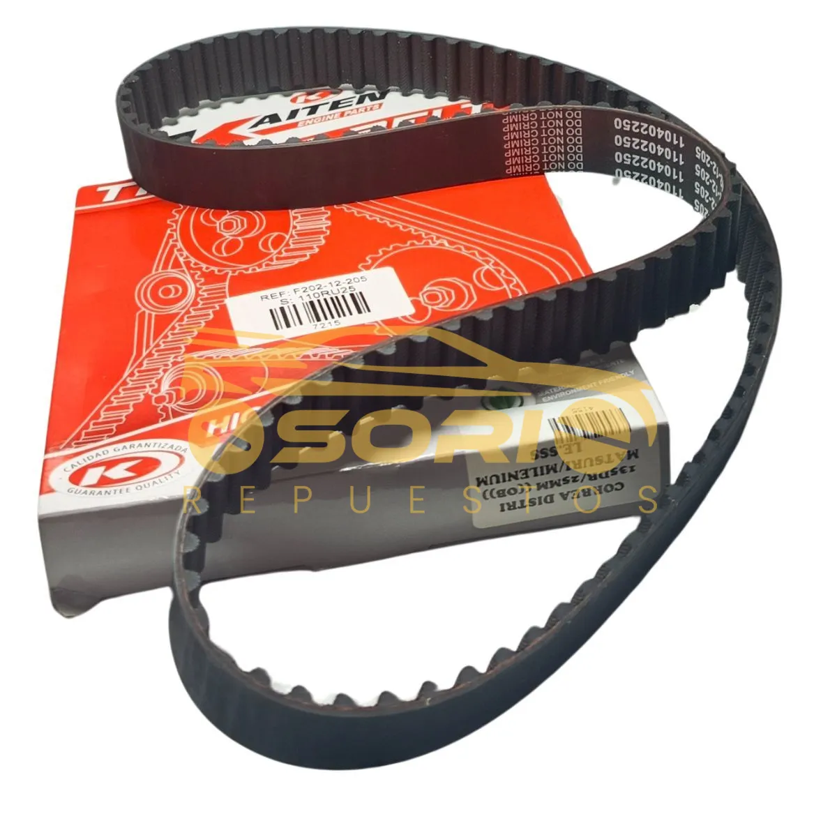 correa distribucion 135 rdos kaiten 25 3mm mazda 626 matsuri 199 626 milenio 199 fs01 12 205