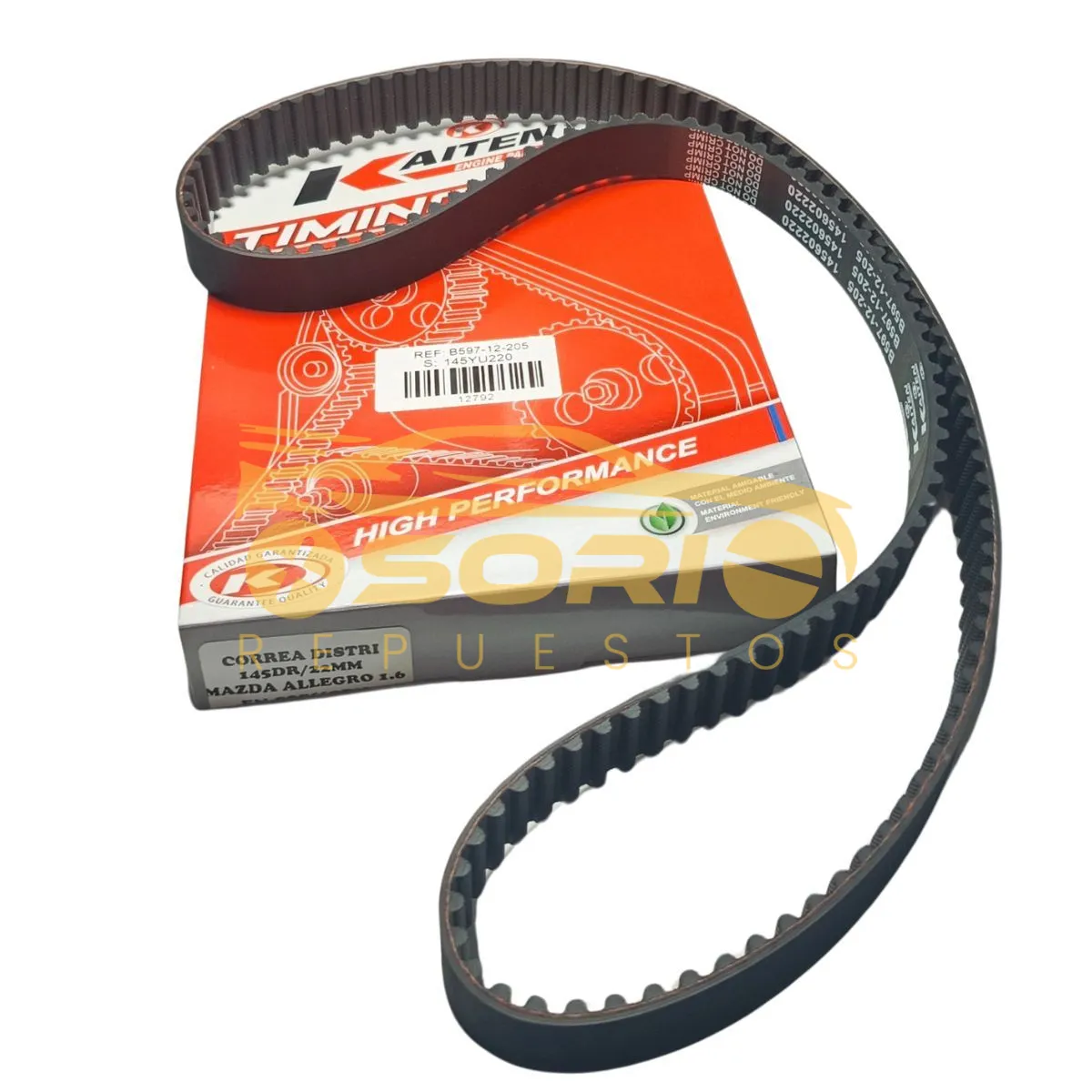 correa distribucion 145 dr kaiten 22mm mazda allegro 1 6 199 b597 12 205