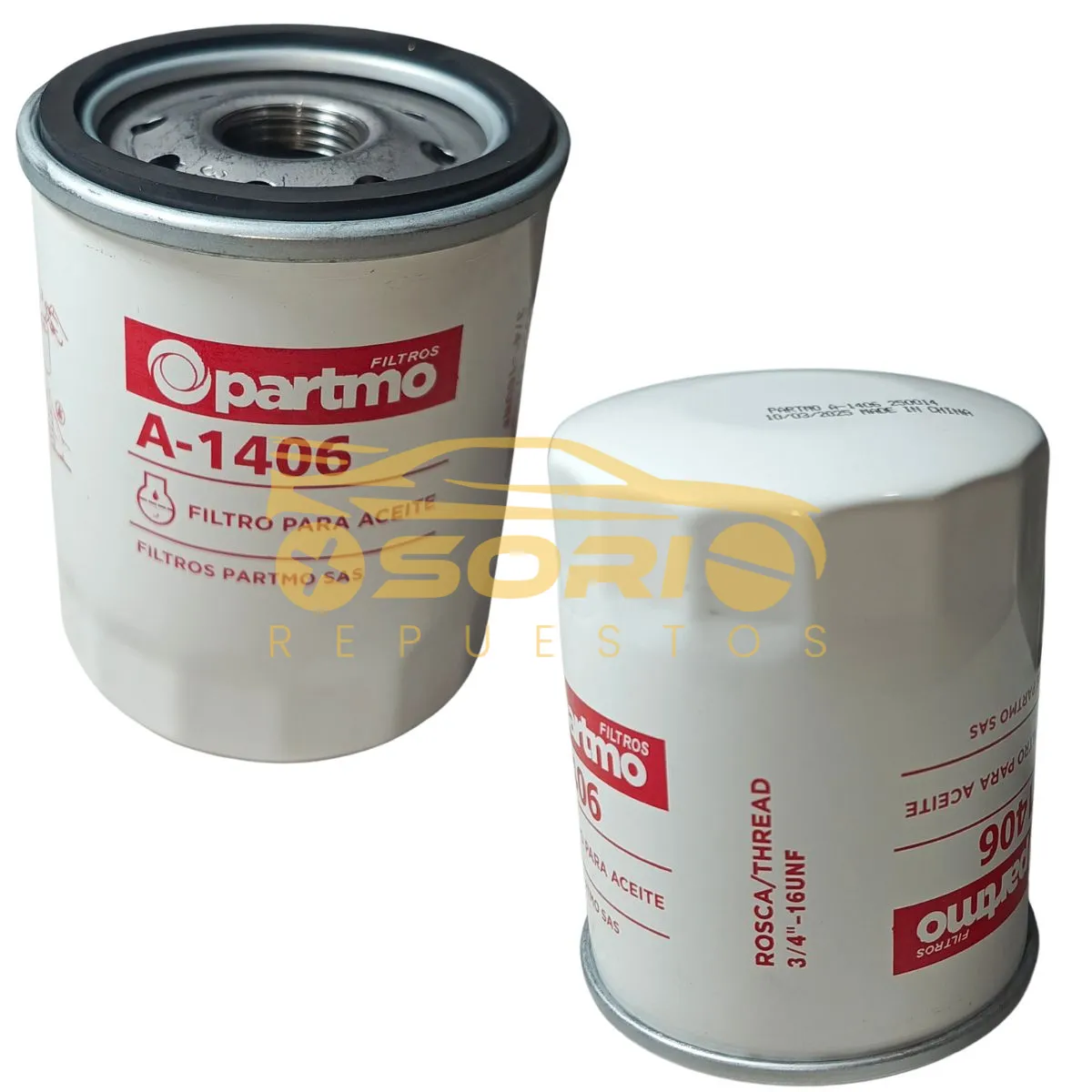 filtro aceite a 1406 partmo chevrolet grand vitara to samurai todos kia sportag a 1406