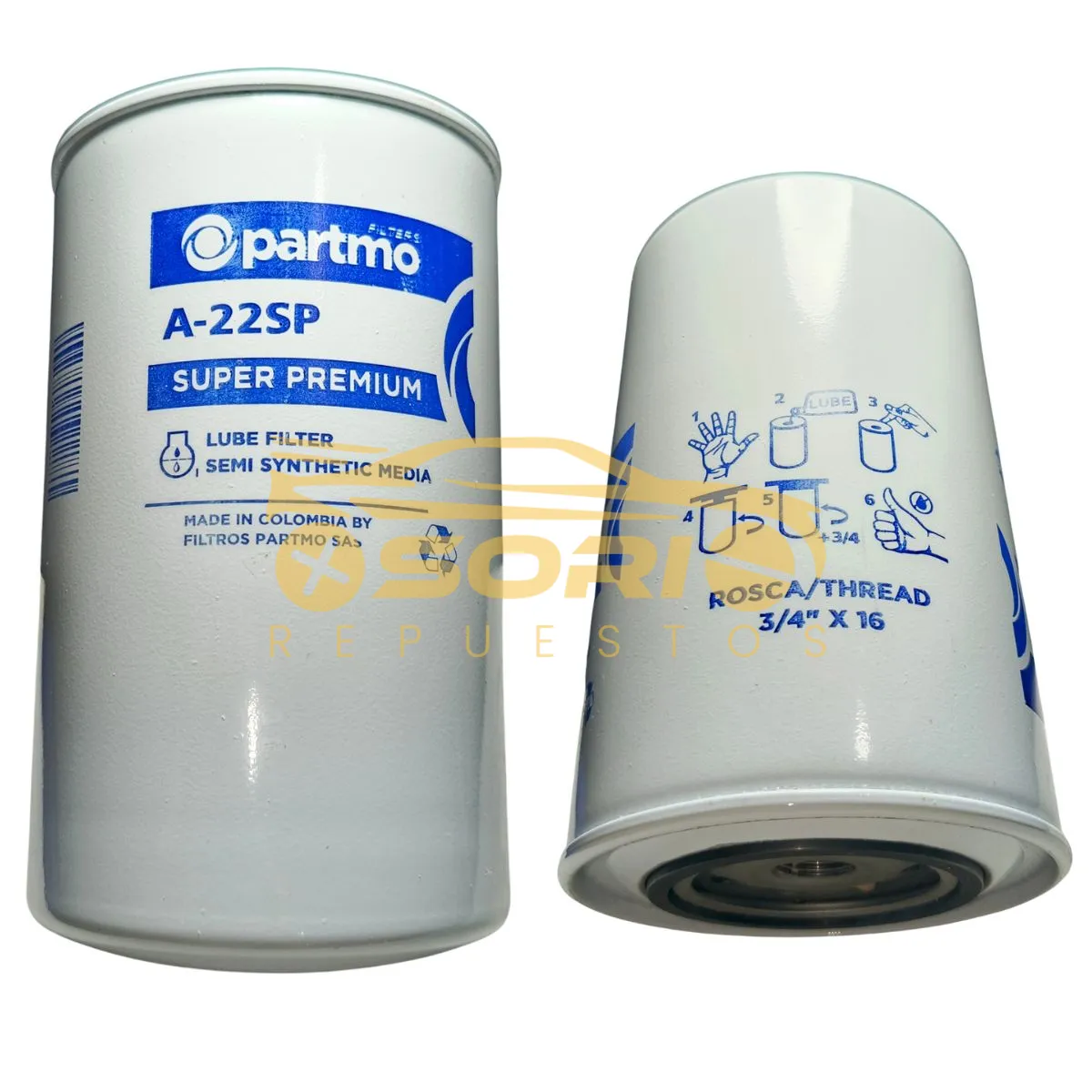 filtro aceite a 22 partmo a 22sp