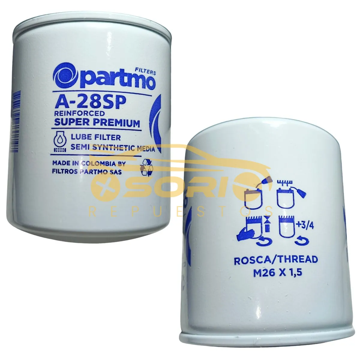 filtro de aceite partmo a 28sp