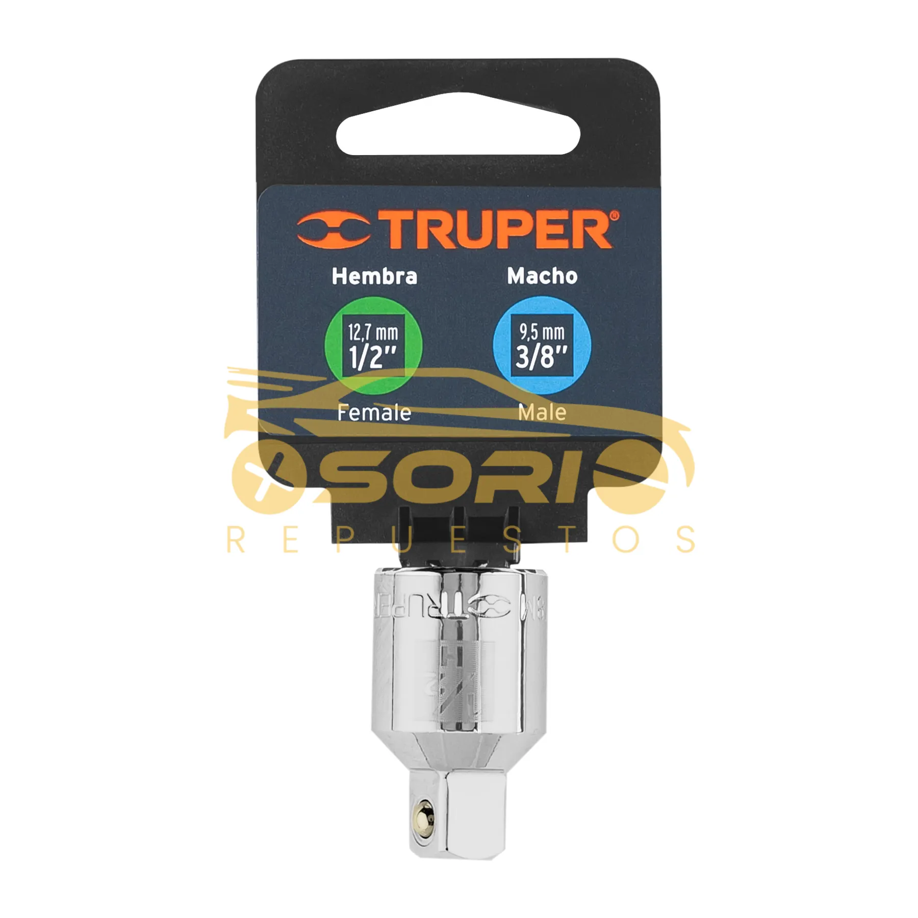 adaptador 1 2 hembra 3 8 macho sata truper 1 2 a 3 8 13422