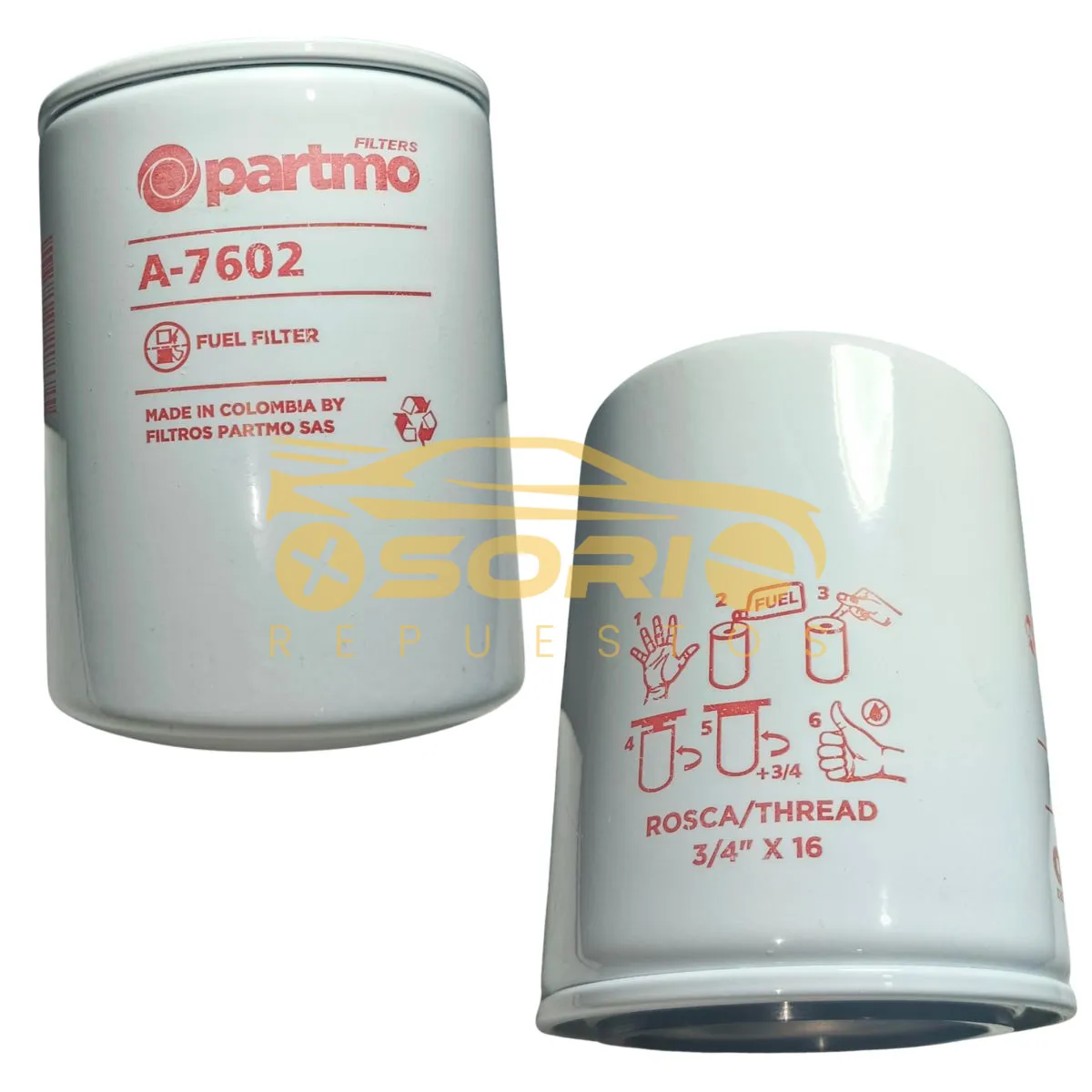 filtro acpm partmo nissan frontier diesel np300 a 7602