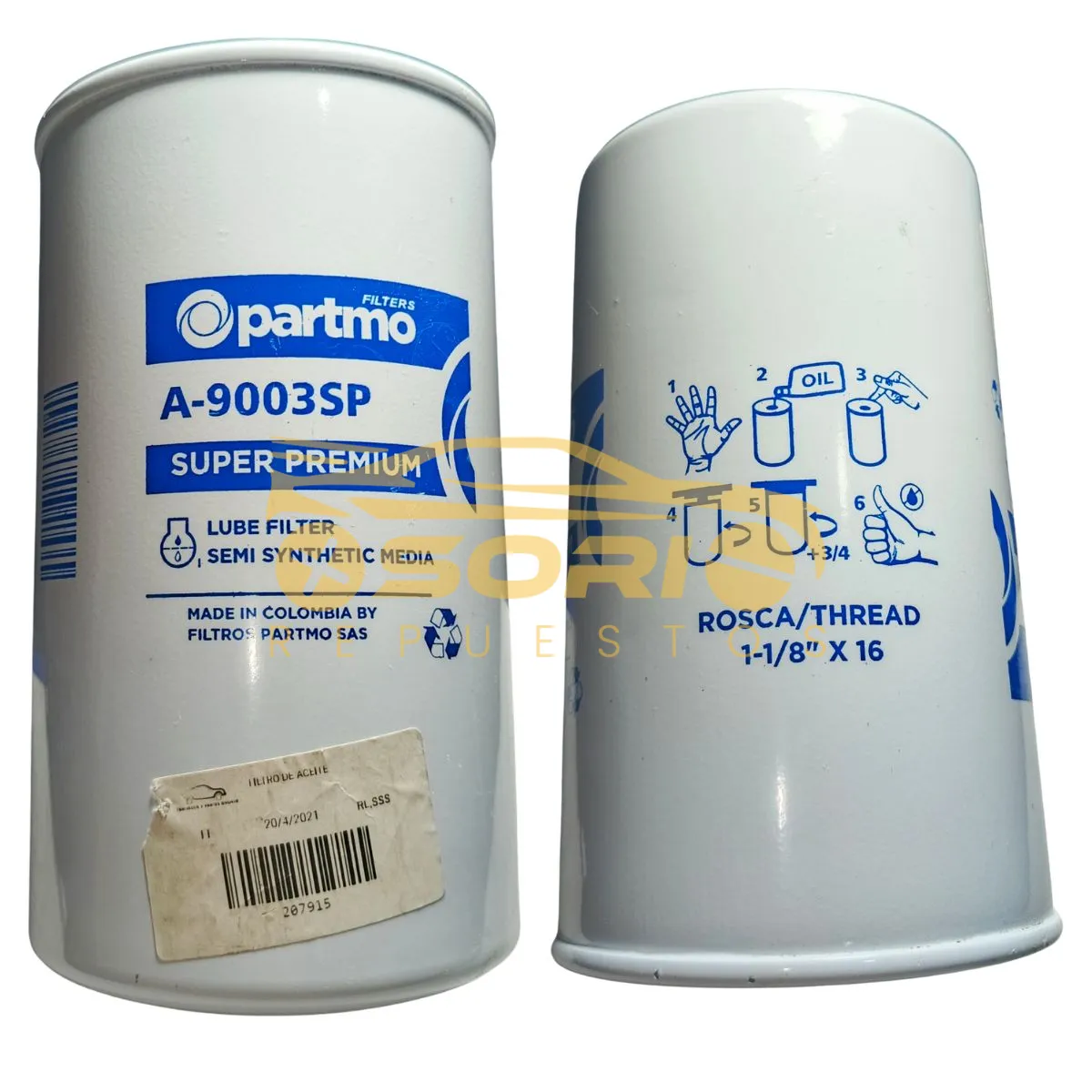 Partmo FILTRO DE ACEITE - PARTMO | Osorio Repuestos