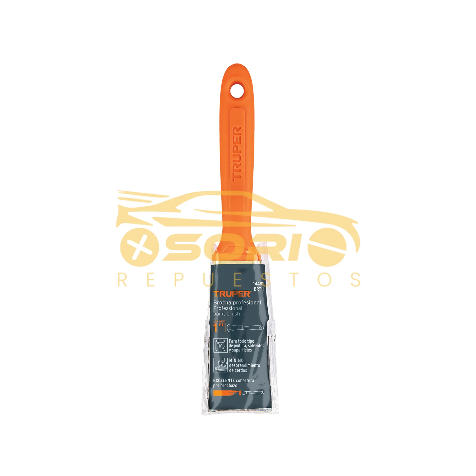 brocha profesional 1 con mango de plastico truper 1 14481