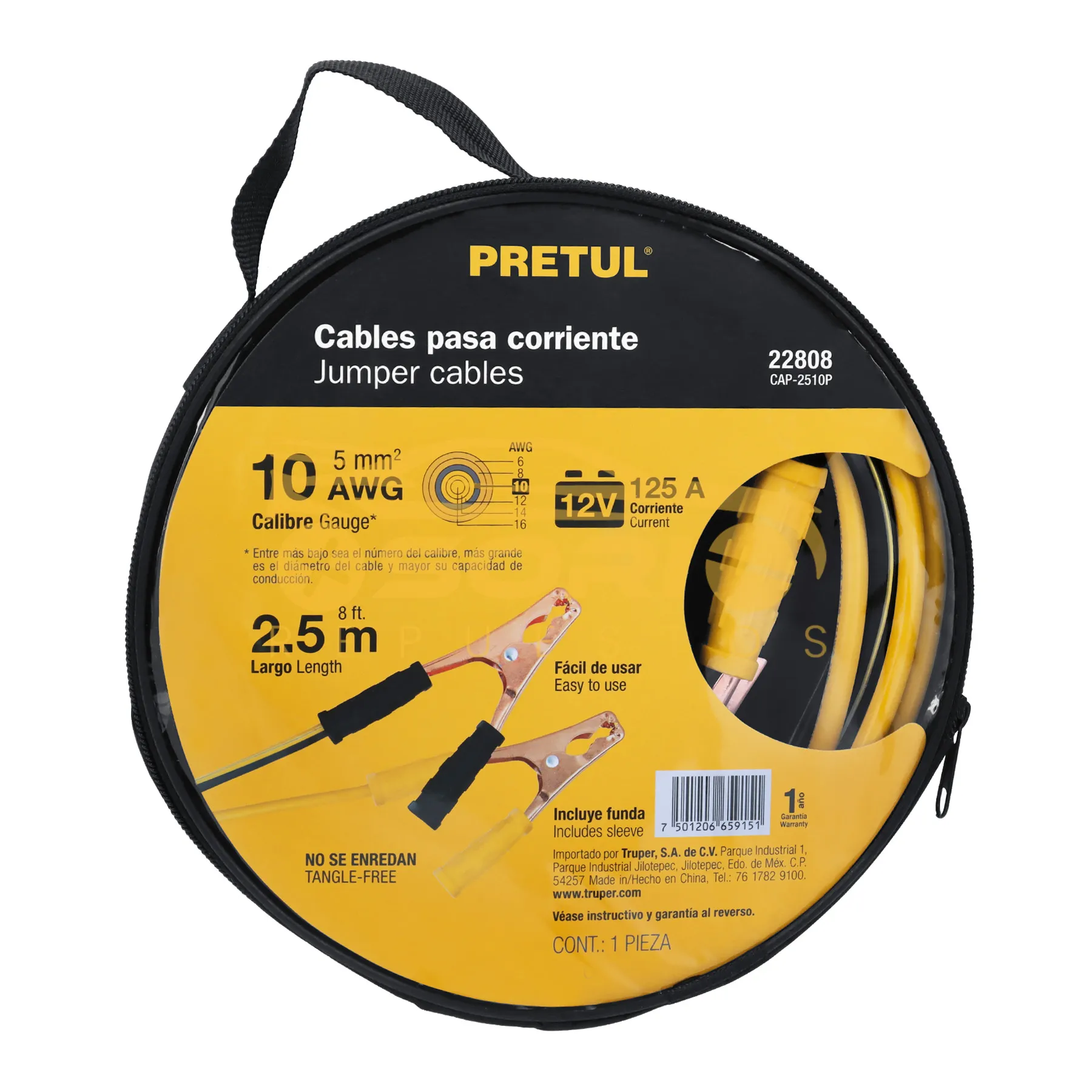 cables de iniciar 3 5m pretull 2 5 125a 22808