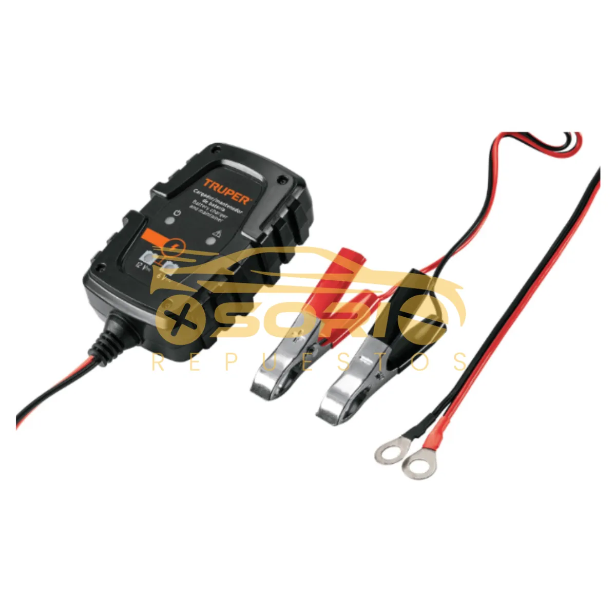cargador de bateria portatil truper 10cm altura y 7cm ancho 101610