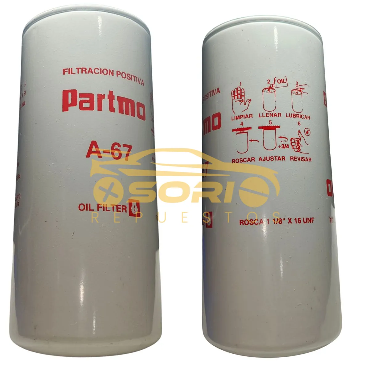 filtro de aceite partmo chevrolet todos renault todos a 67