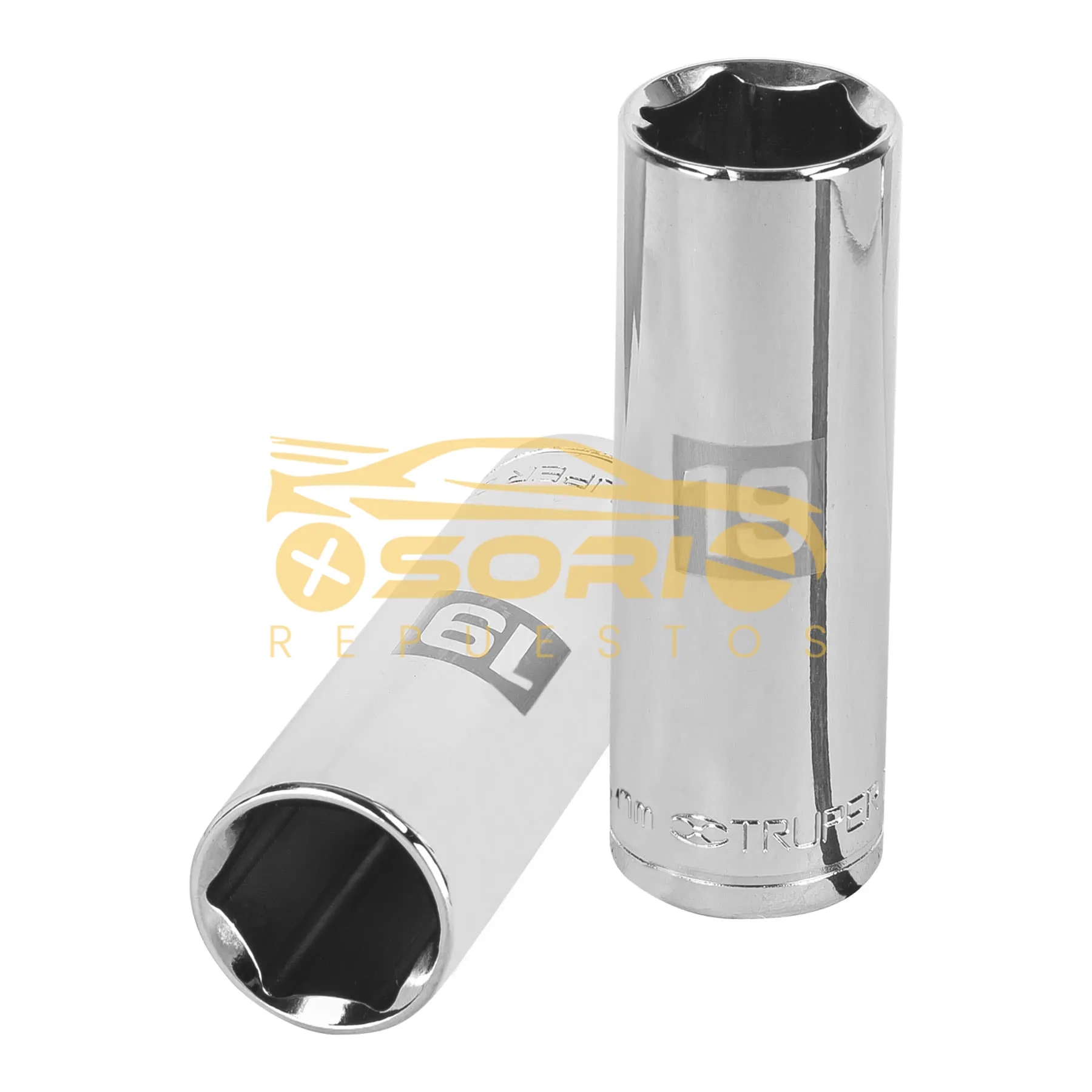 copa larga 19mm 6 puntas cuadro 1 2 sata truper 19mm 6 puntas cuadro 1 2 13359
