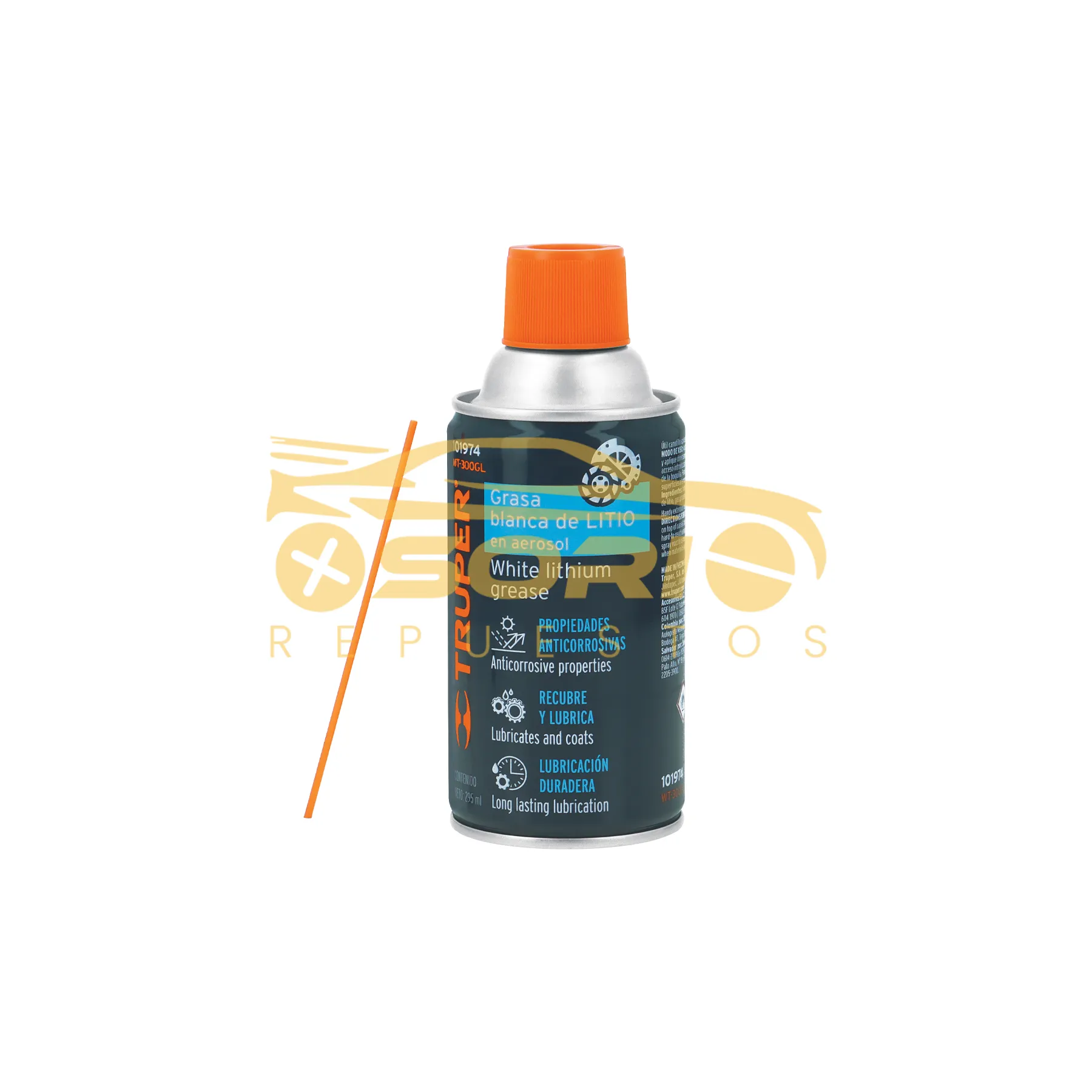grasa blanca de litio en aerosol truper 295ml 101974