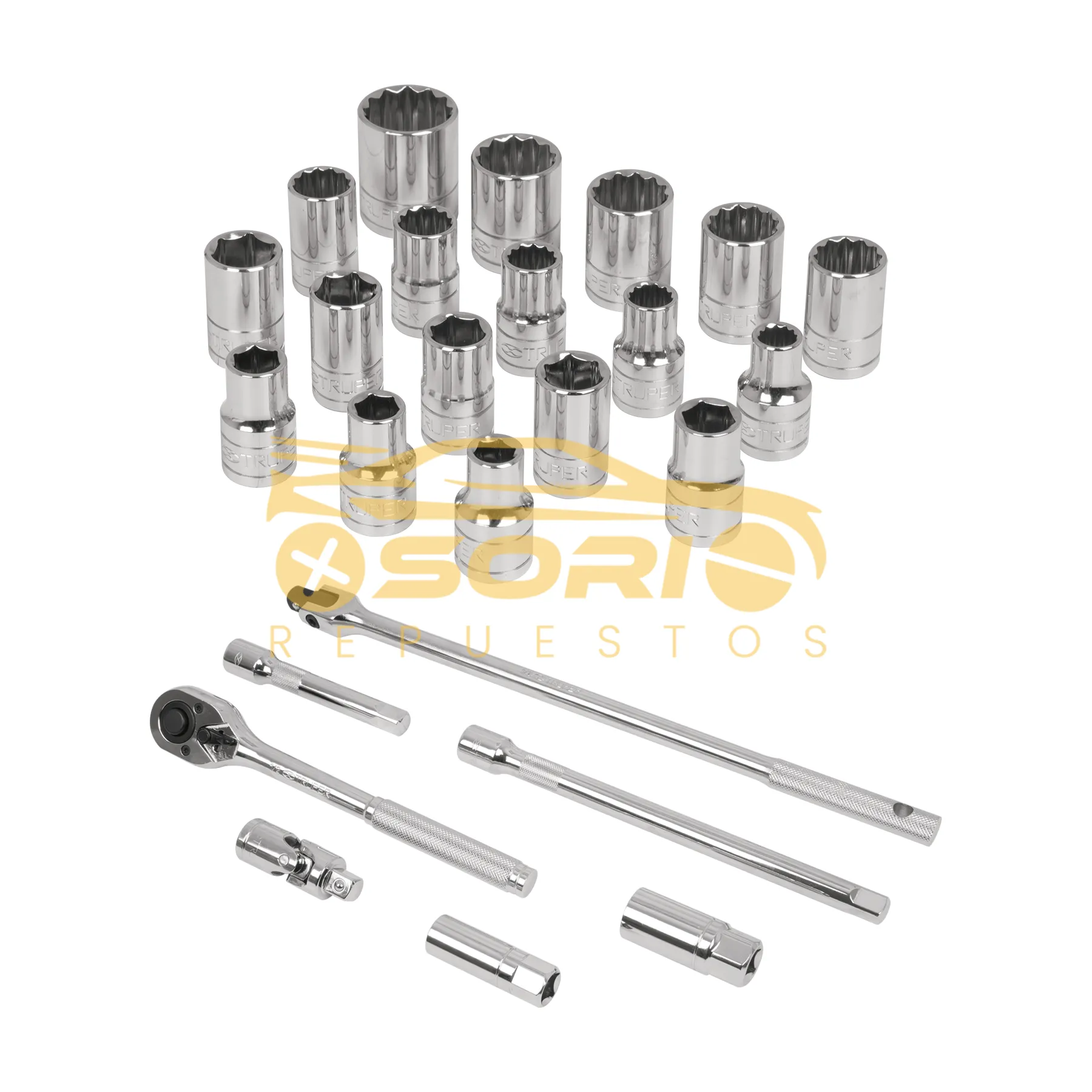 juego de copas 1 2 25 piezas truper 1 2 13938
