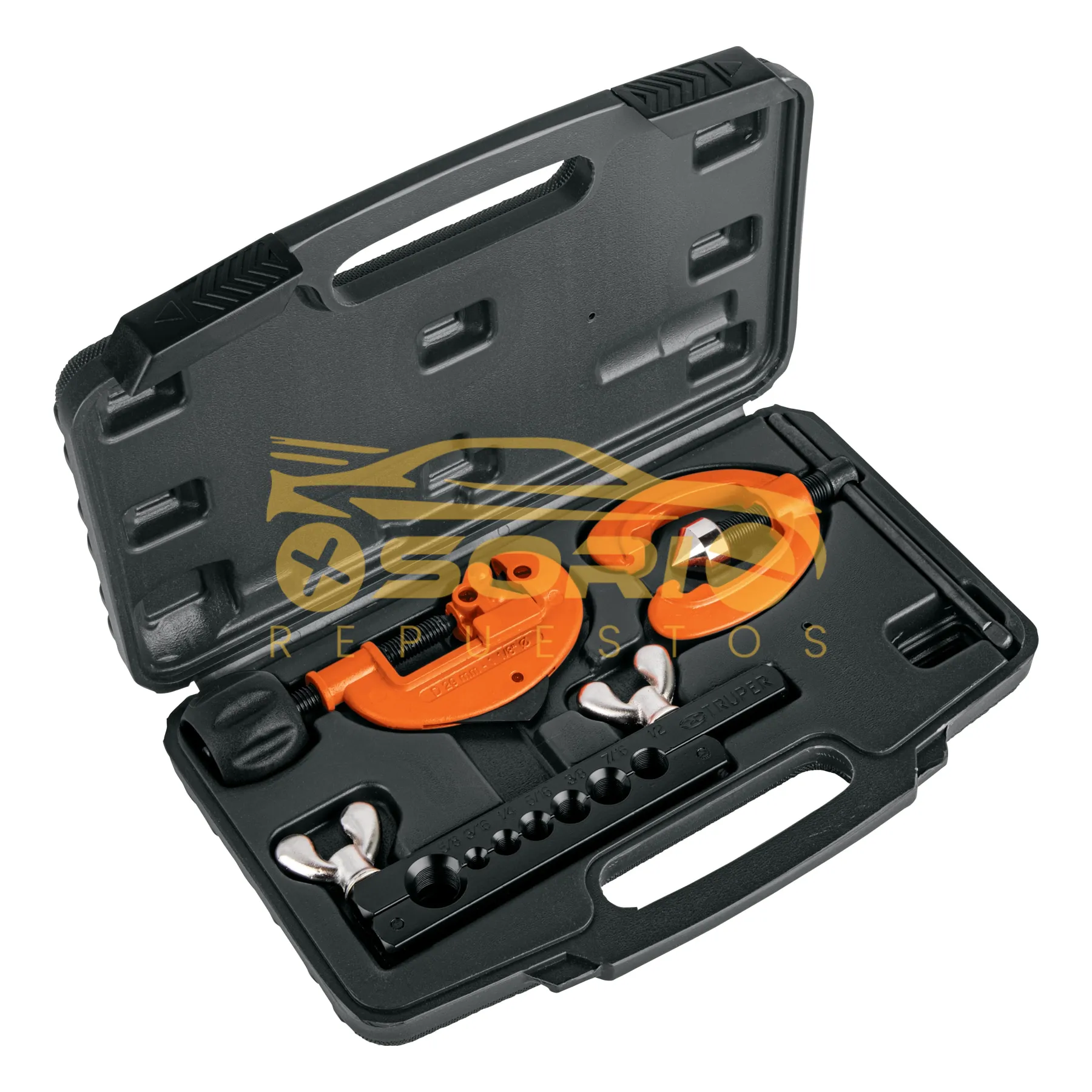 juego de cortador de tubo y rebordeador truper 1 8 1 1 8 3 29mm 12871