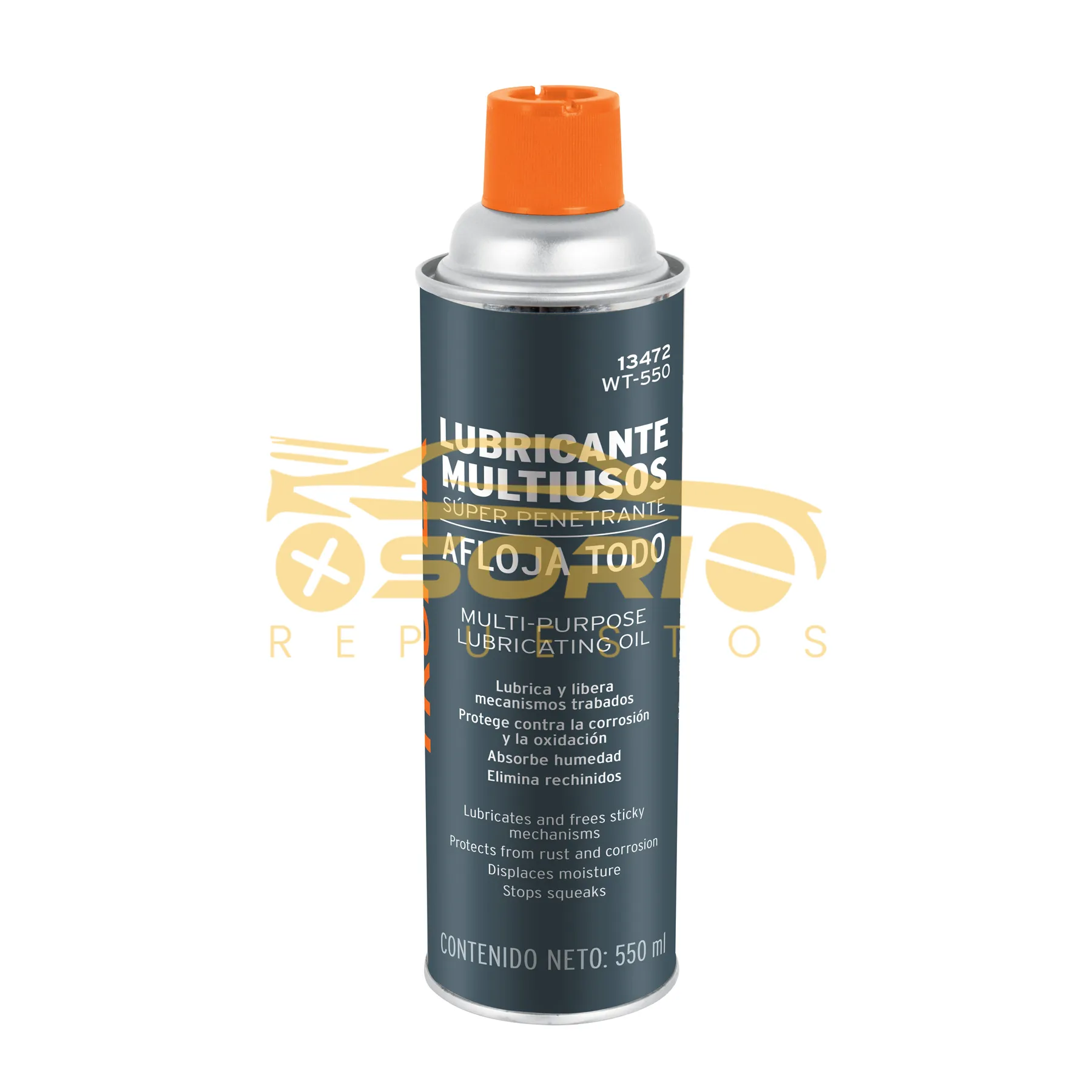 lubricante aflojatodo 550ml truper 550ml 19oz 13472