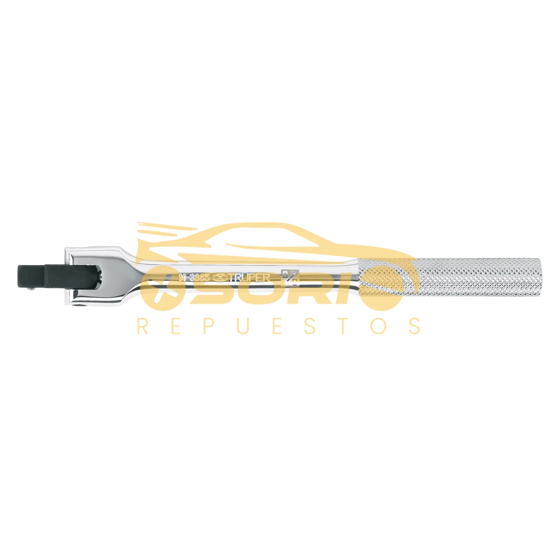 mango articulado truper 7 1 2 x 13 mm para dados cuadro 3 8 13661