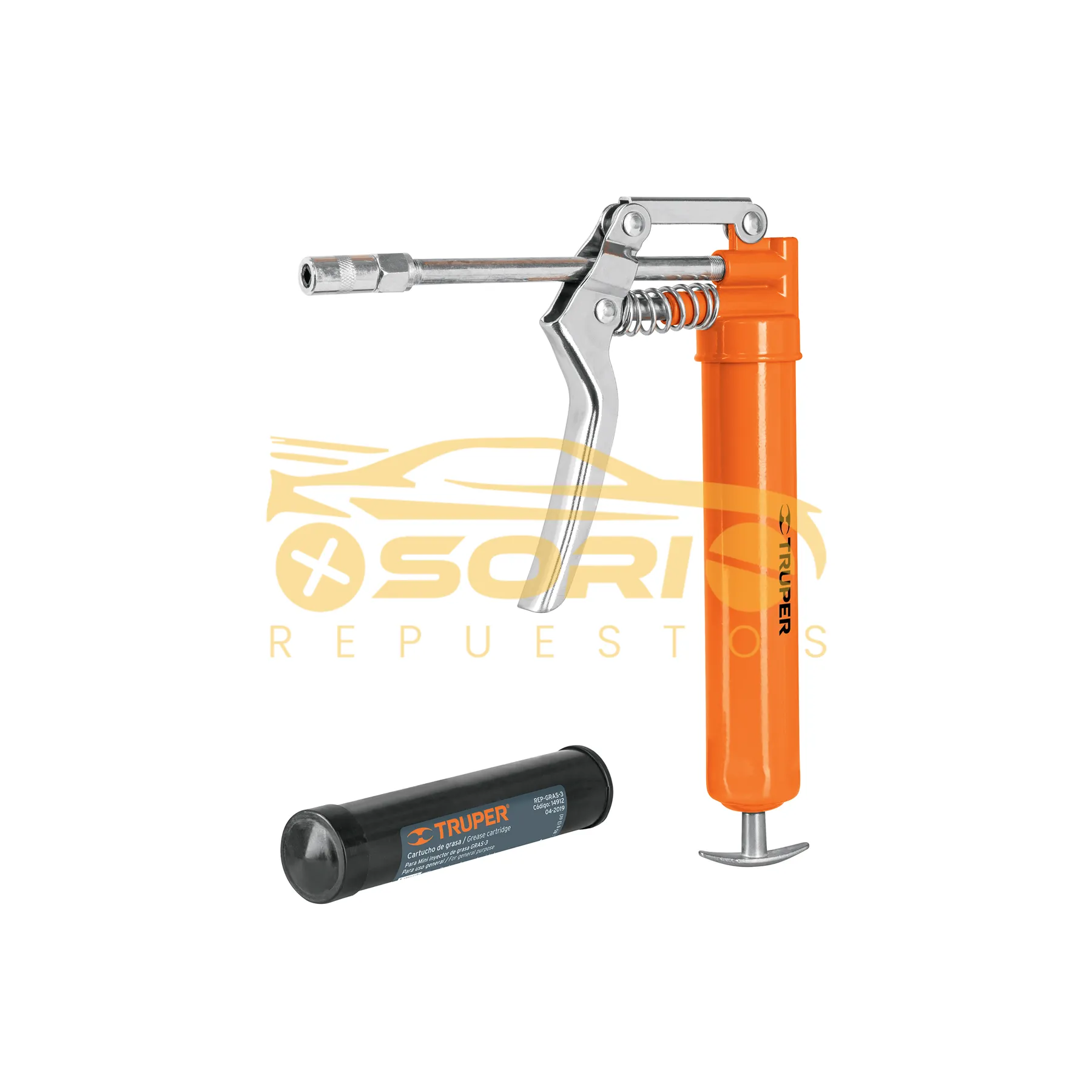 mini engrasadora completa truper 3000psi 14911