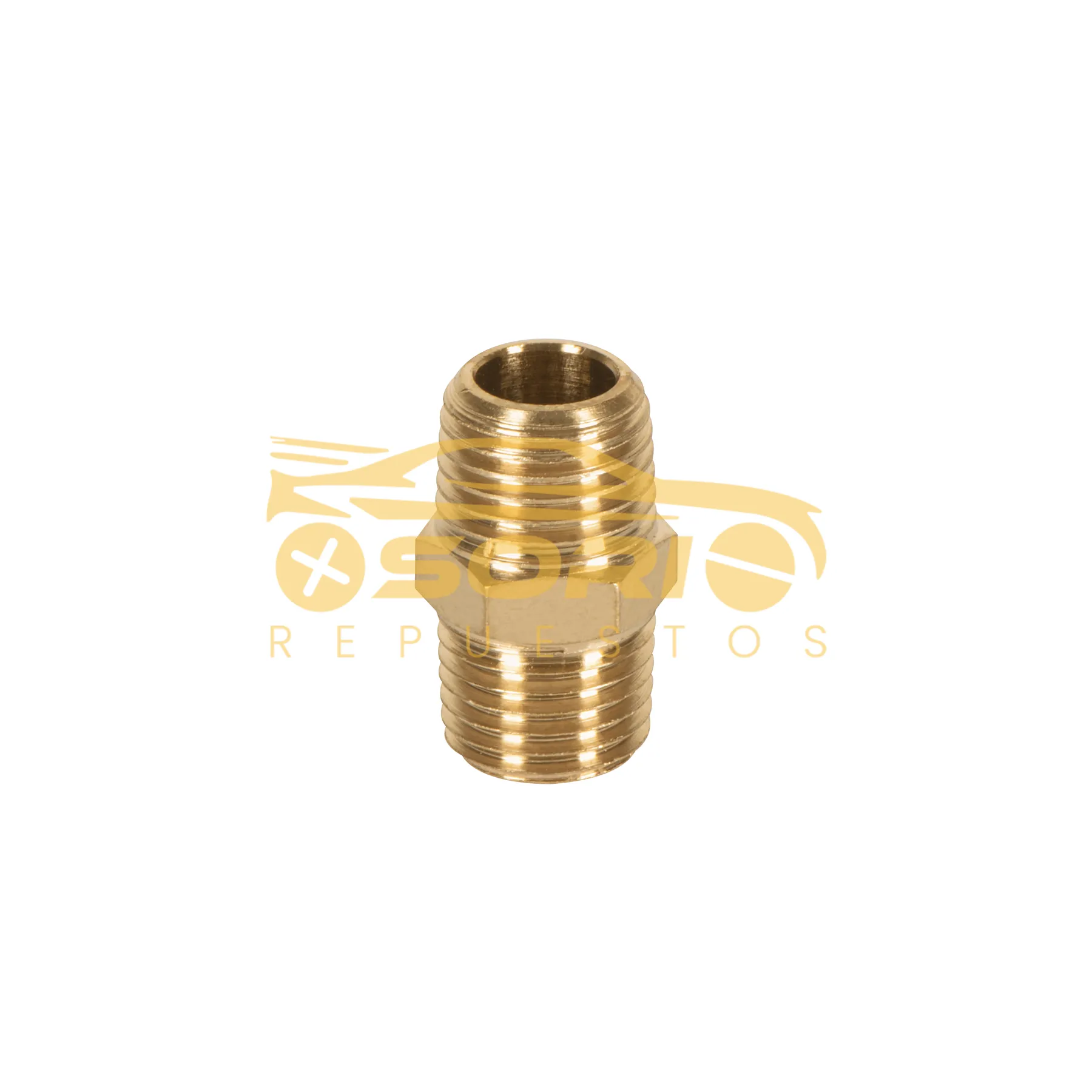 niple macho macho 1 4 npt truper cuerda 1 4 19024