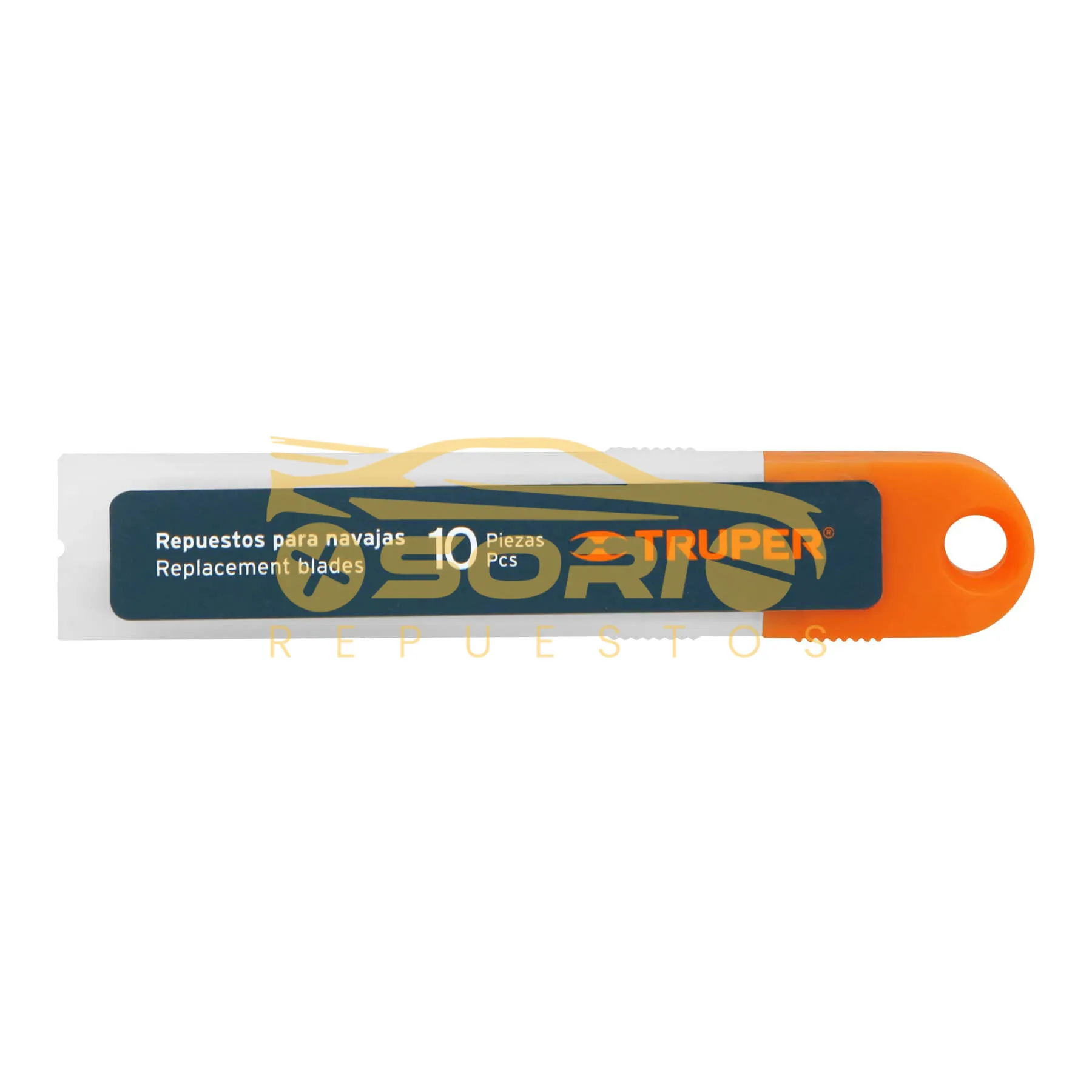 paquete cuchilla para bisturi truper total 10 cuchillas sk4 de 18 mm 16965