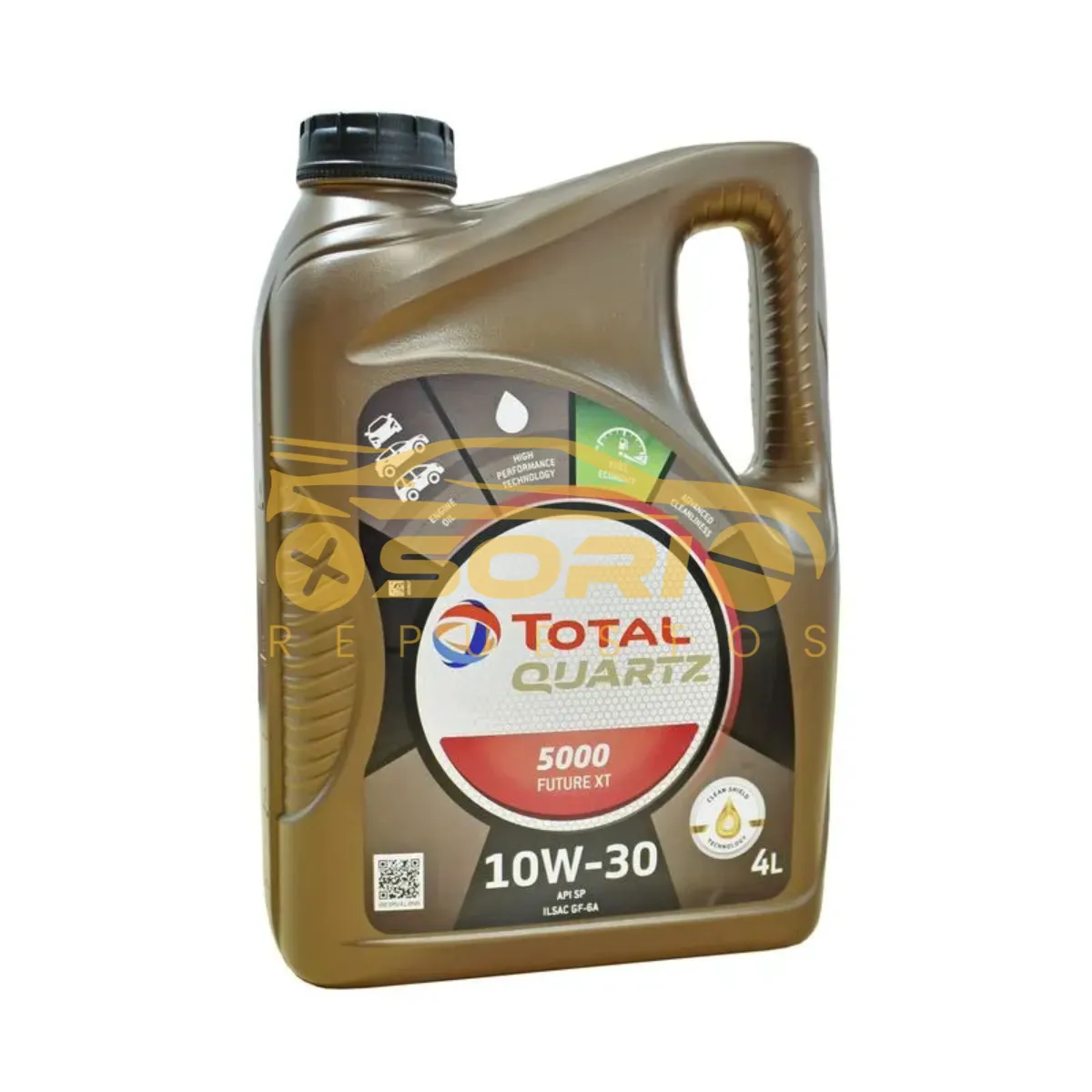 galon de aceite 10w30 semi sintetico total 4l 10w30