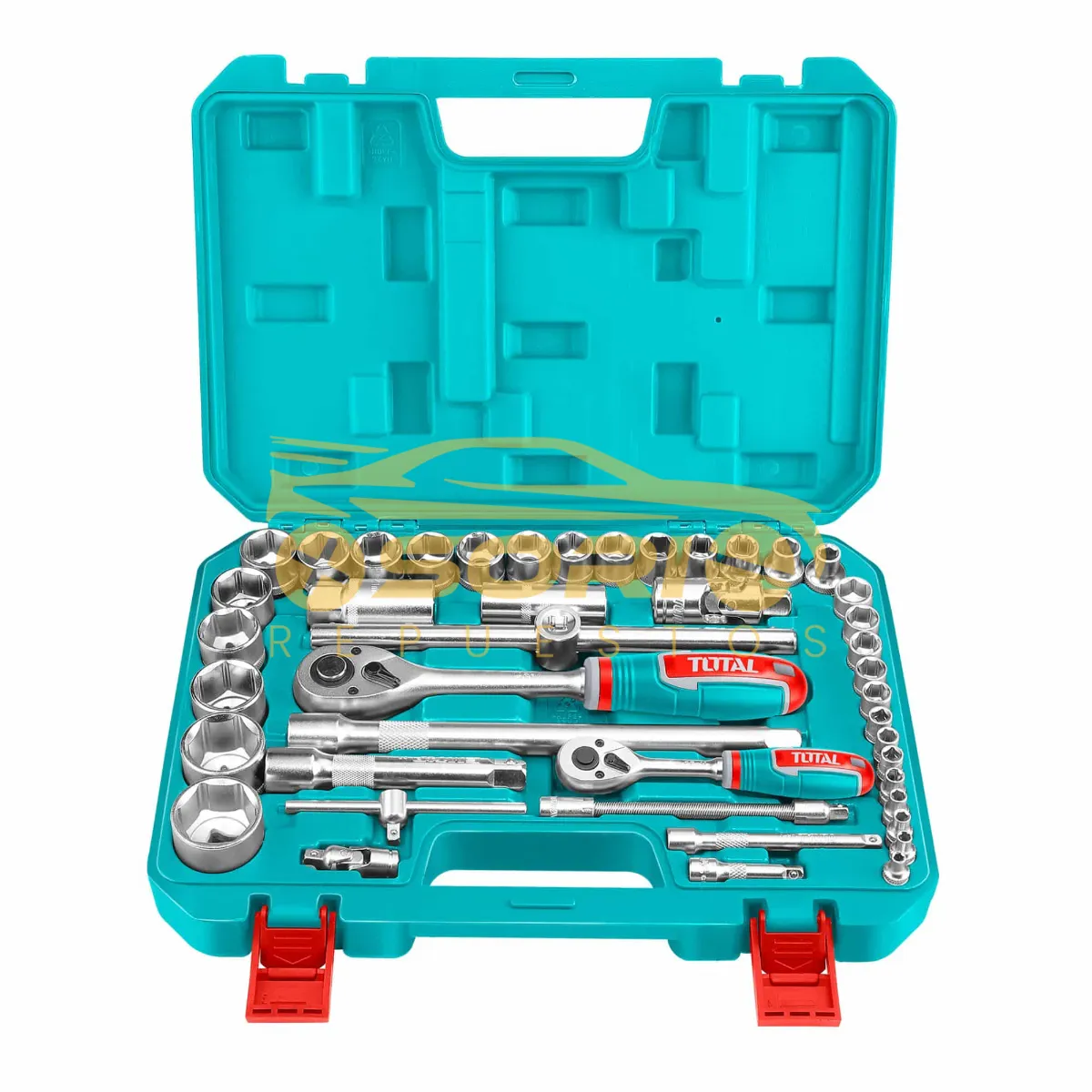juego de copas 40 piezas mm total 1 2 y 1 4 21174