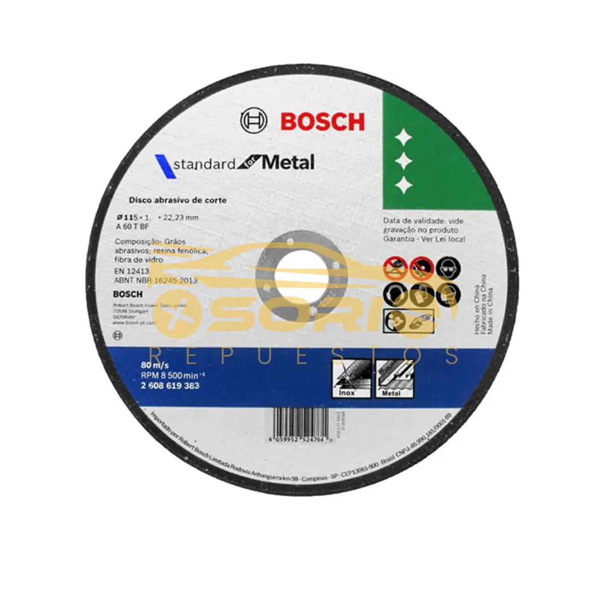 disco de corte 4 1 2 3m bosch 4 1 2 2608619565