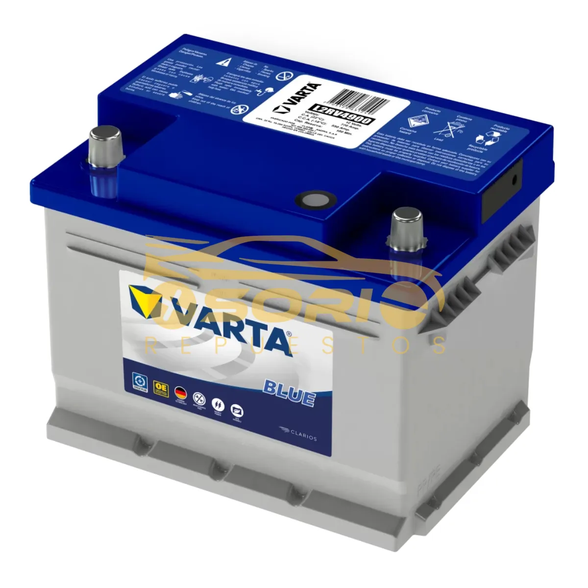 bateria l1stv4750 varta 207 mm 175 mm 190 mm l1stv4750